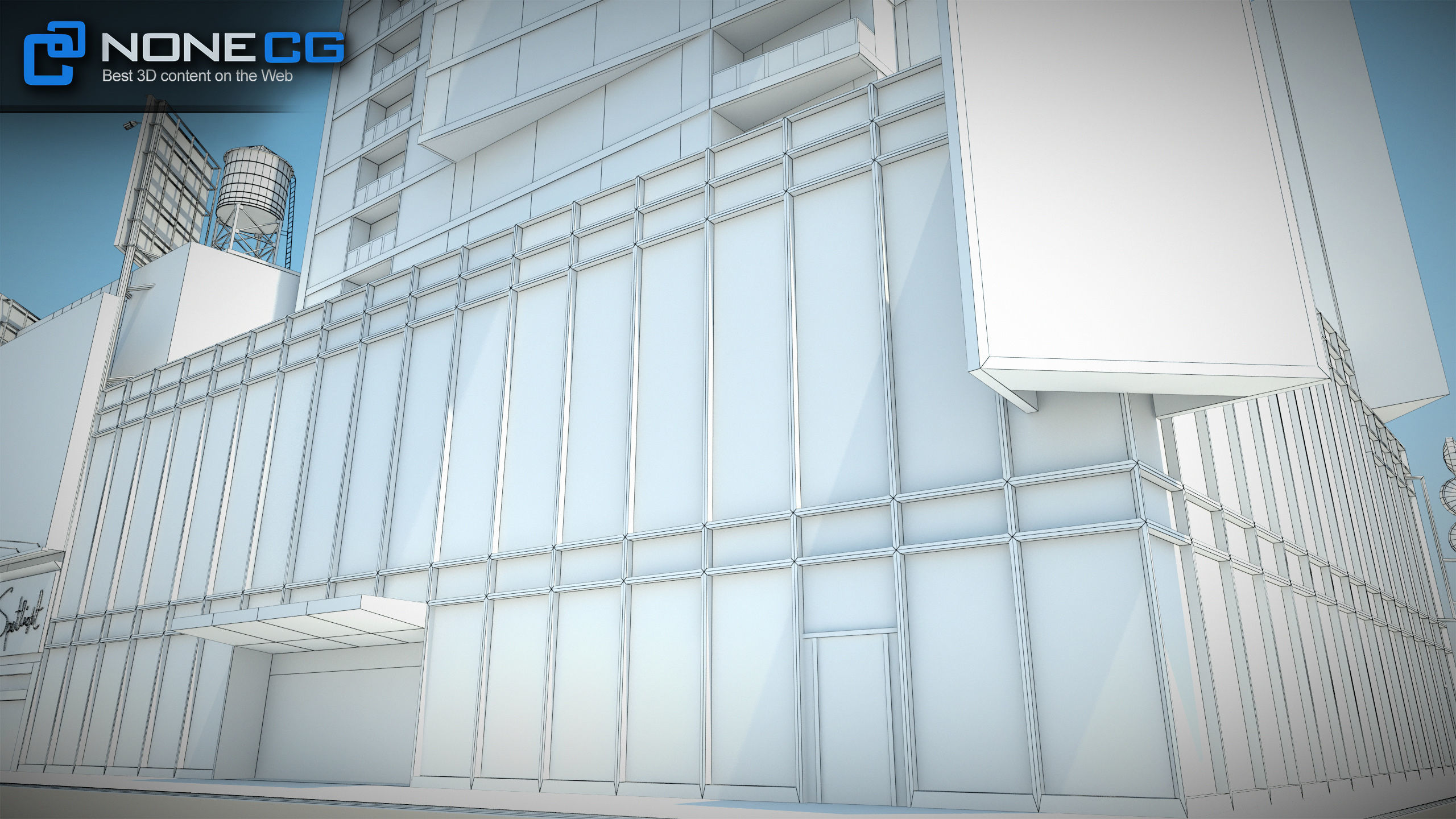 NYC Building M Ms Low-poly 3D model_23