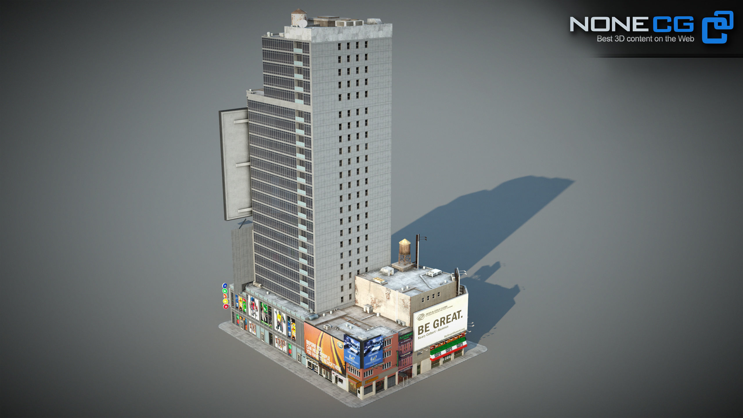 NYC Building M Ms Low-poly 3D model_15
