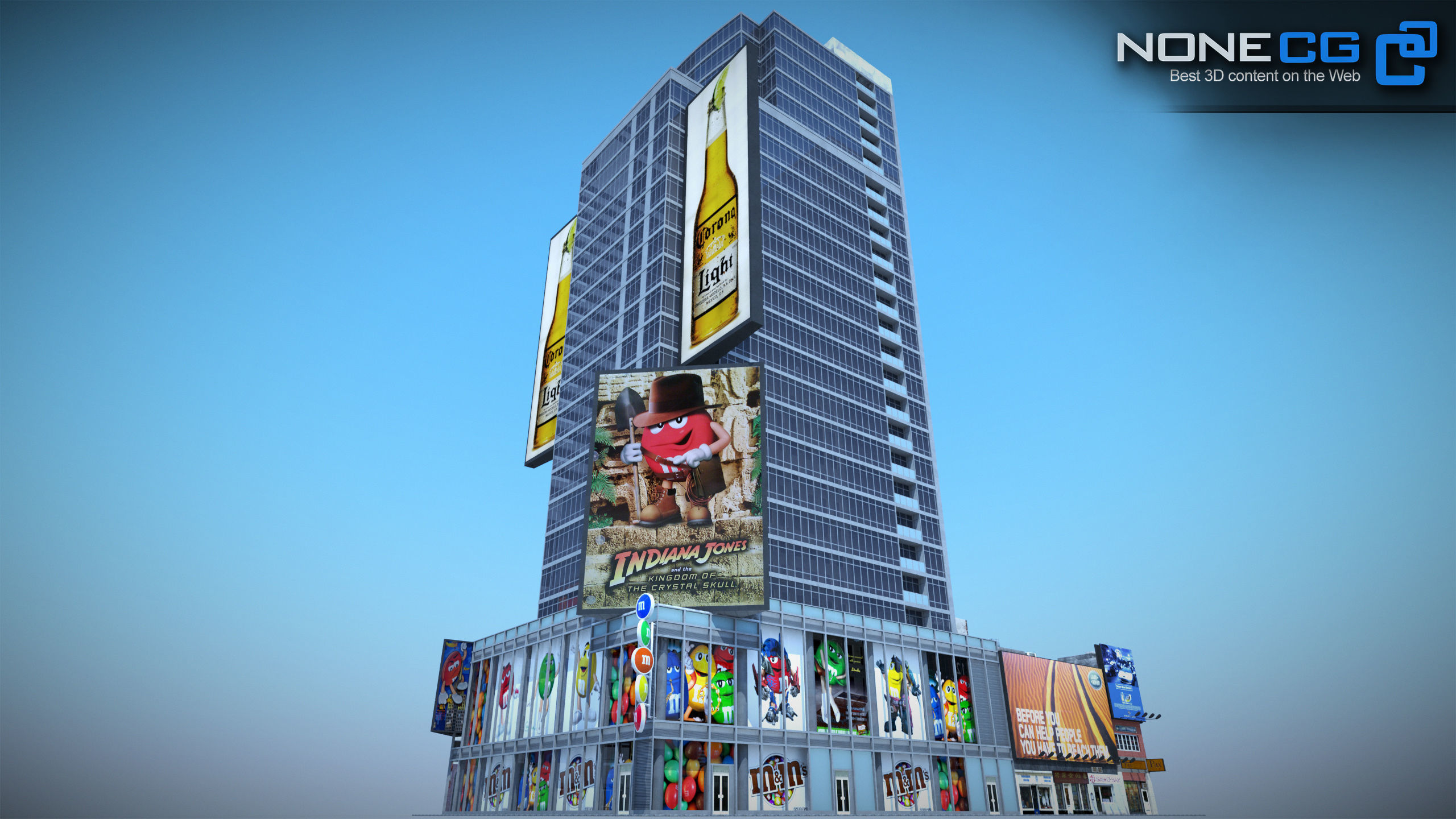 NYC Building M Ms Low-poly 3D model_25