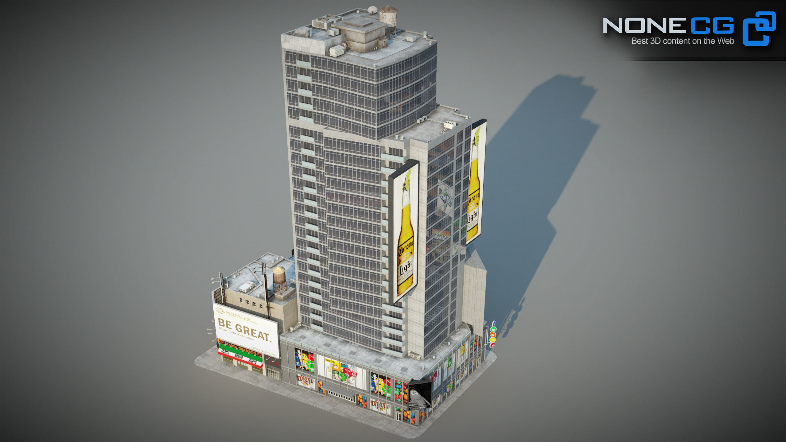 NYC Building M Ms Low-poly 3D model_12