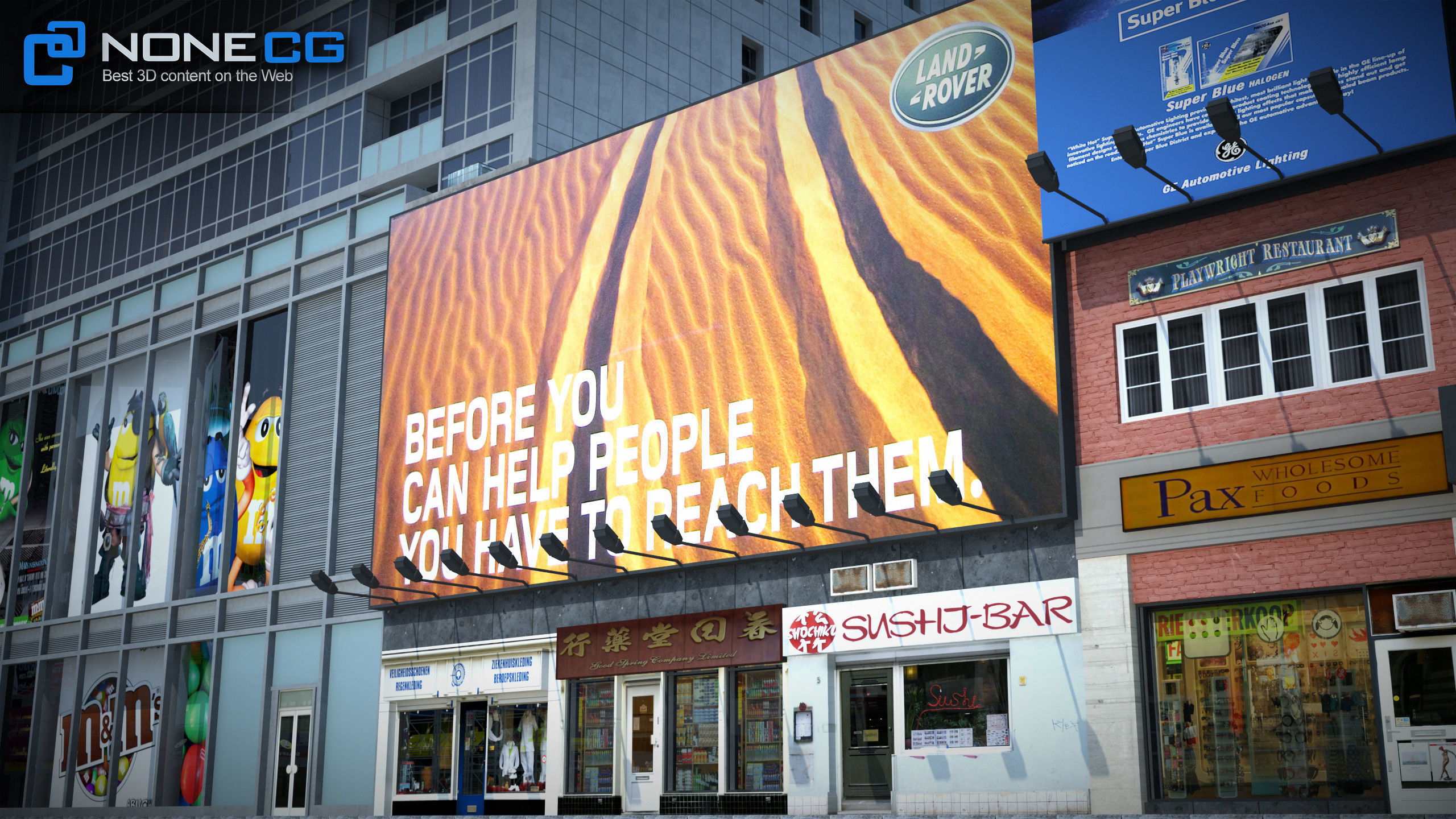 NYC Building M Ms Low-poly 3D model_18