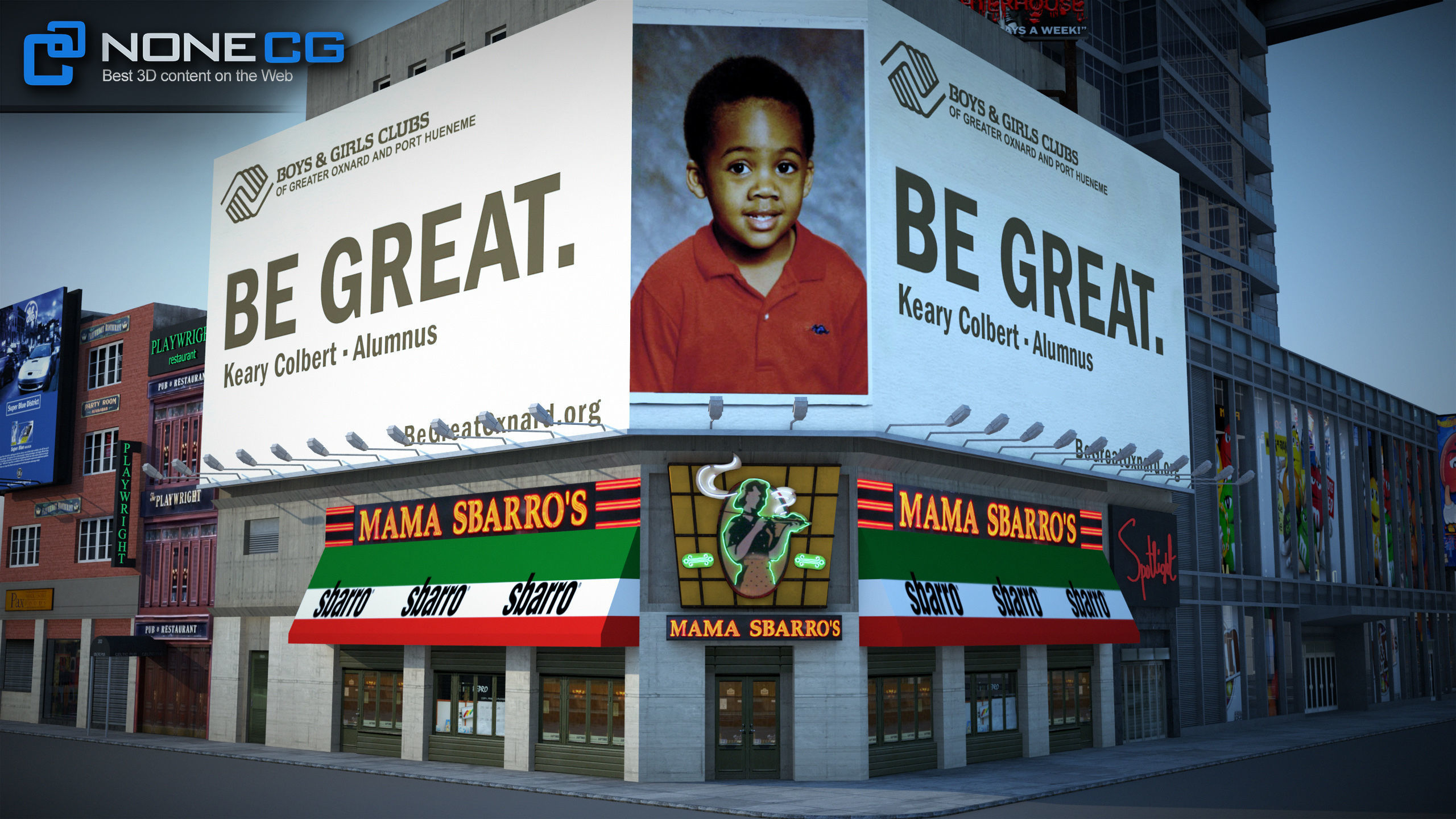 NYC Building M Ms Low-poly 3D model_8