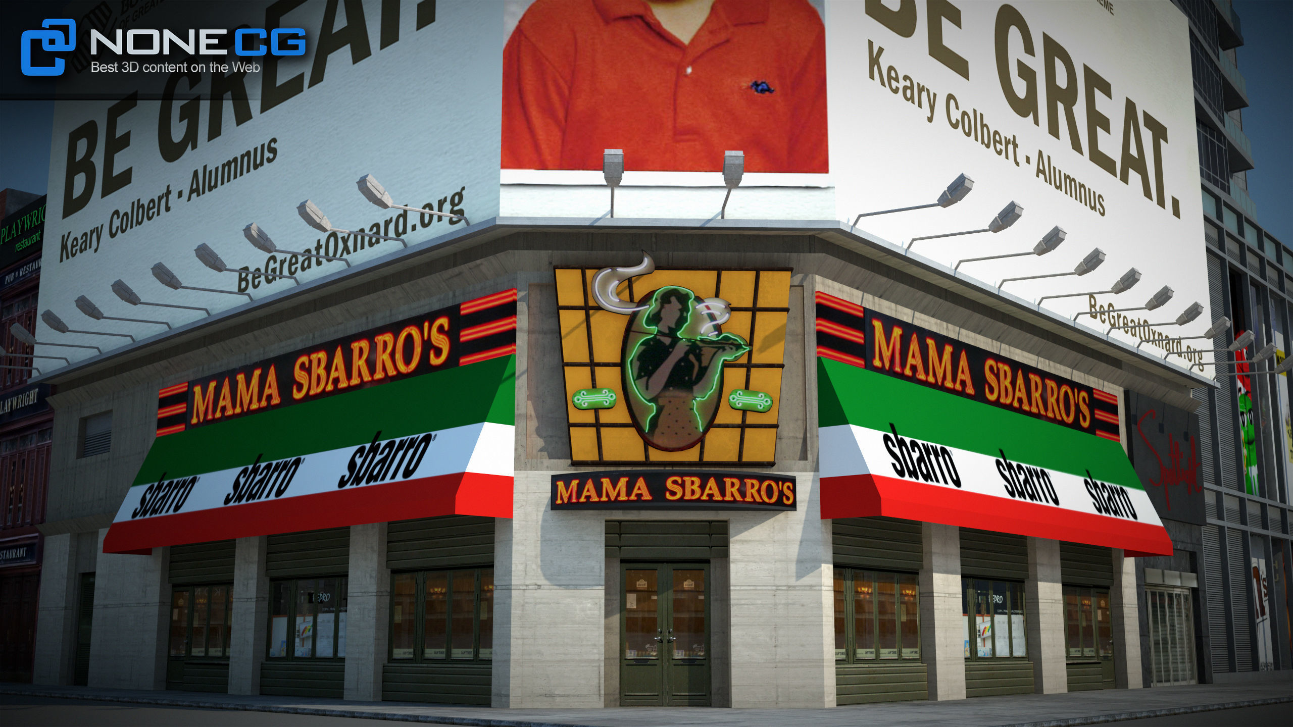 NYC Building M Ms Low-poly 3D model_20