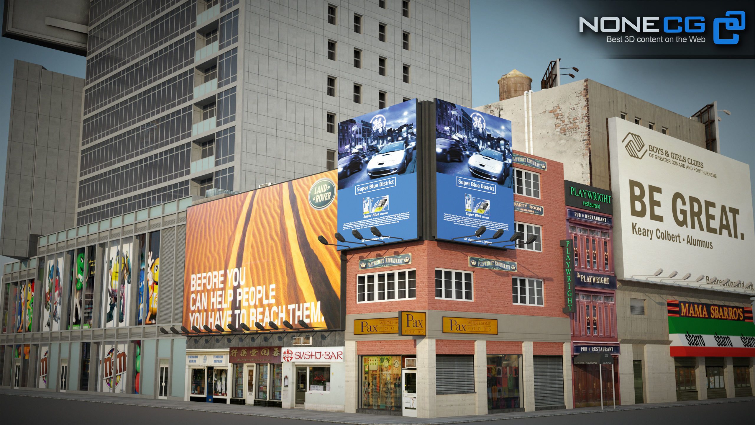 NYC Building M Ms Low-poly 3D model_5