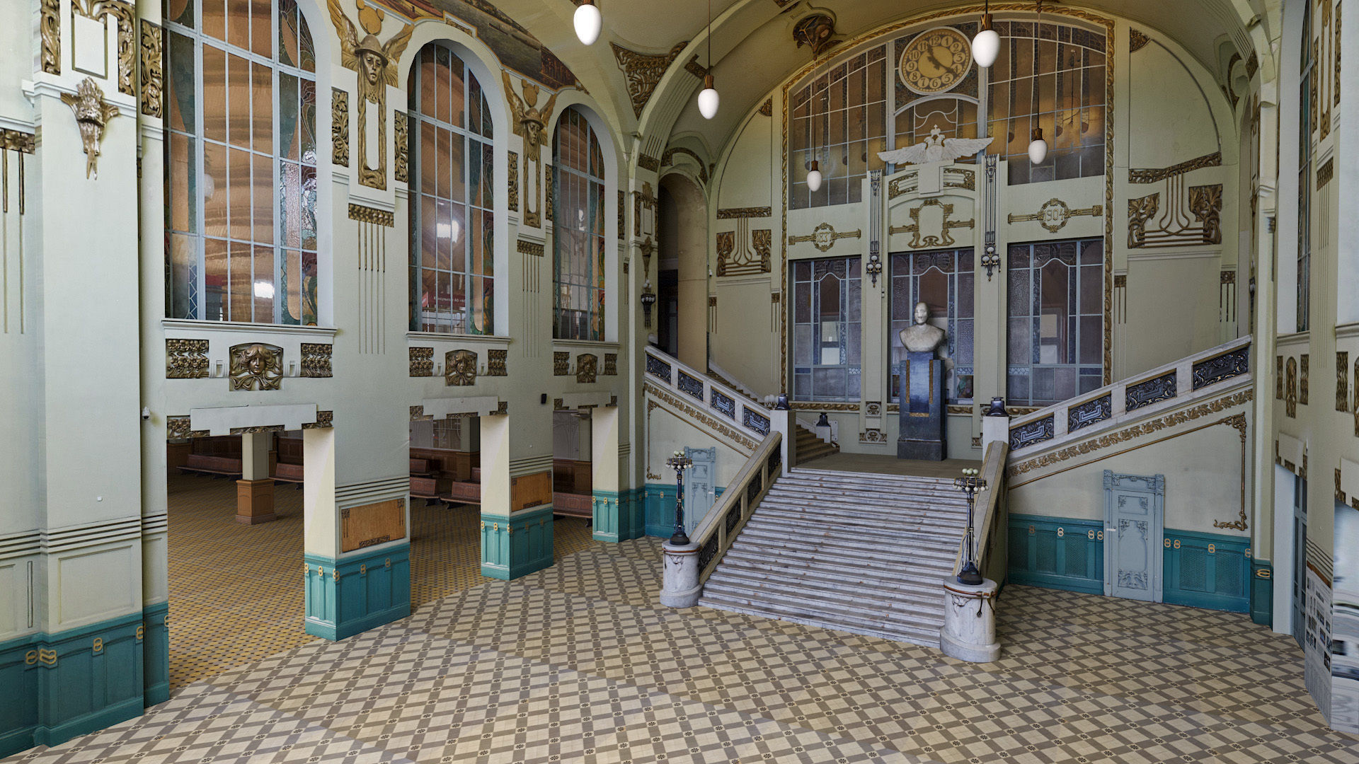 Vitebsk railway station in Sankt Peterburg 3D model_3