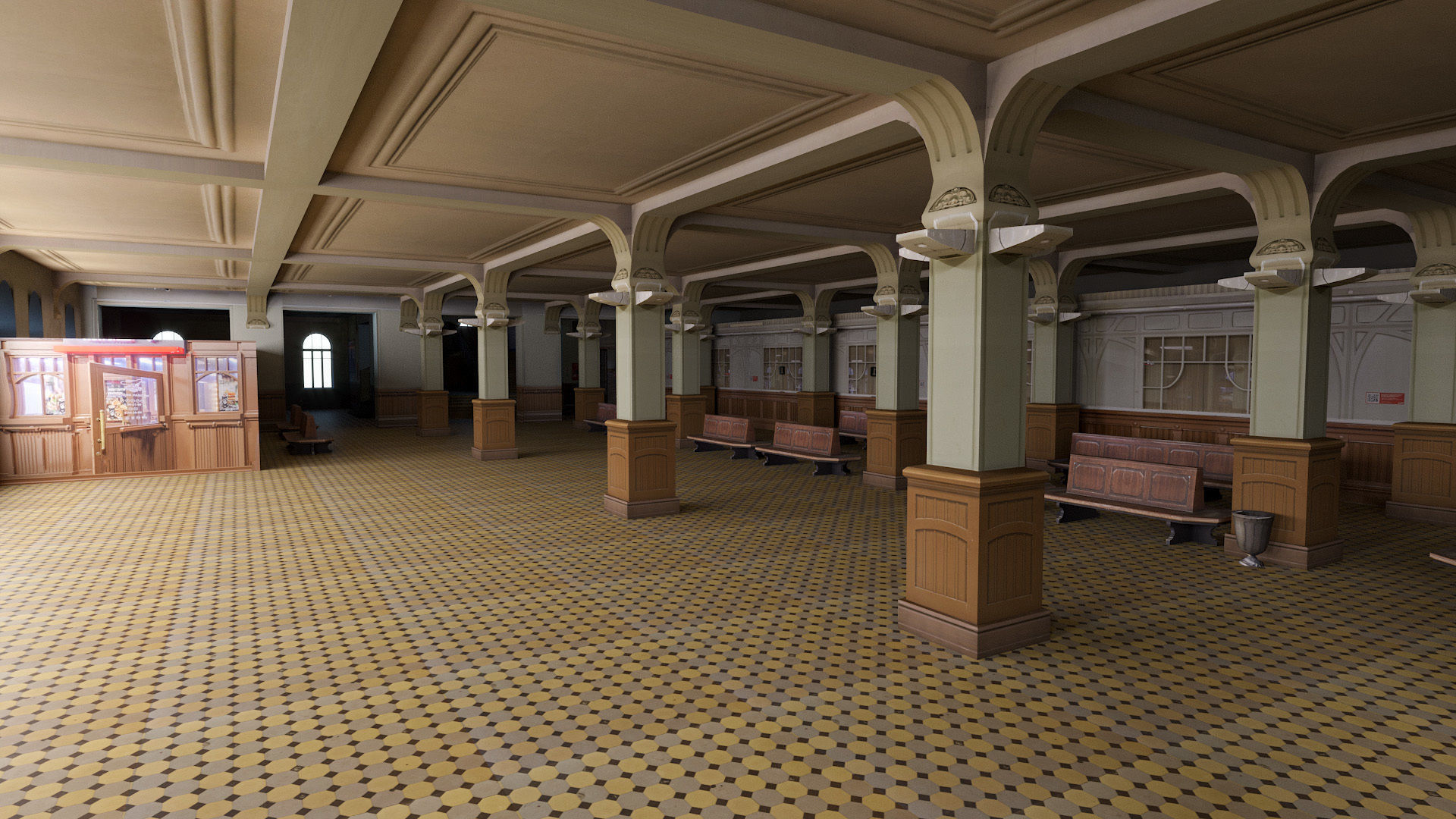 Vitebsk railway station in Sankt Peterburg 3D model_12