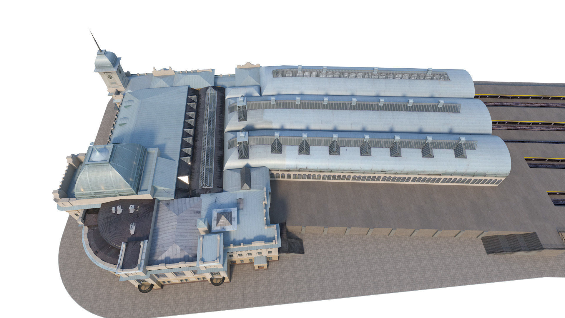 Vitebsk railway station in Sankt Peterburg 3D model_10