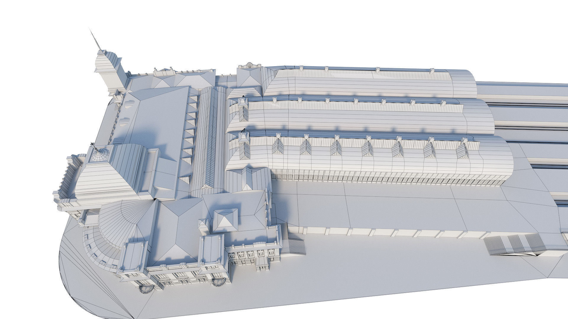 Vitebsk railway station in Sankt Peterburg 3D model_18