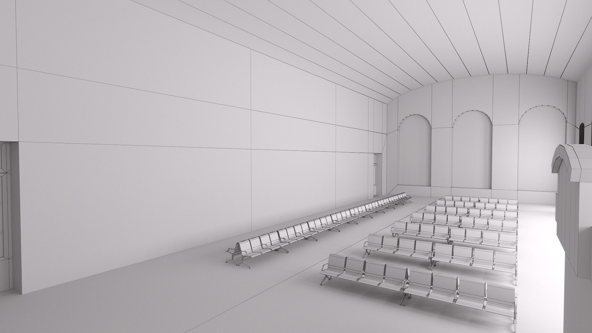 Vitebsk railway station in Sankt Peterburg 3D model_21