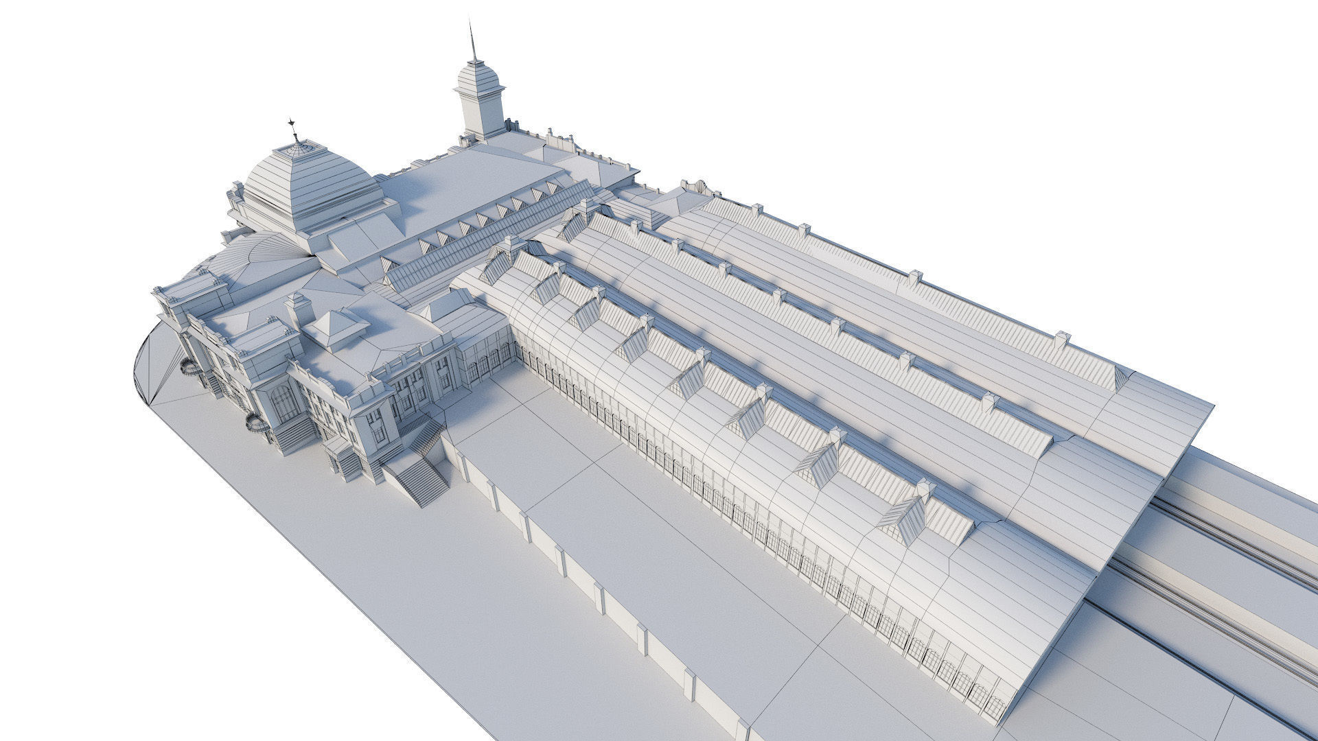 Vitebsk railway station in Sankt Peterburg 3D model_17