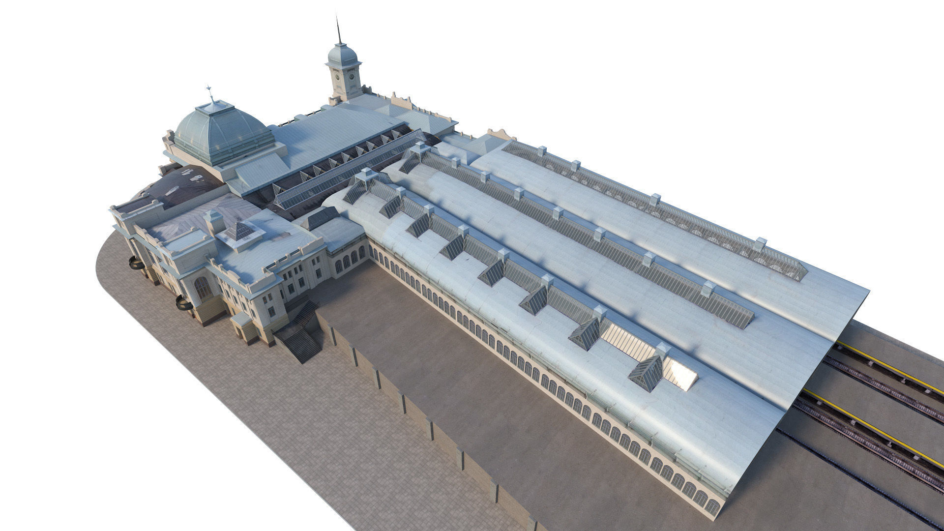 Vitebsk railway station in Sankt Peterburg 3D model_9
