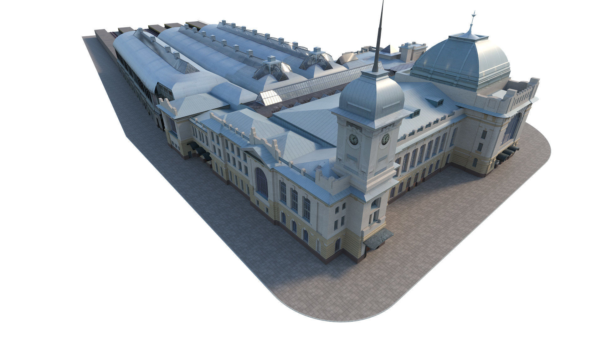 Vitebsk railway station in Sankt Peterburg 3D model_8
