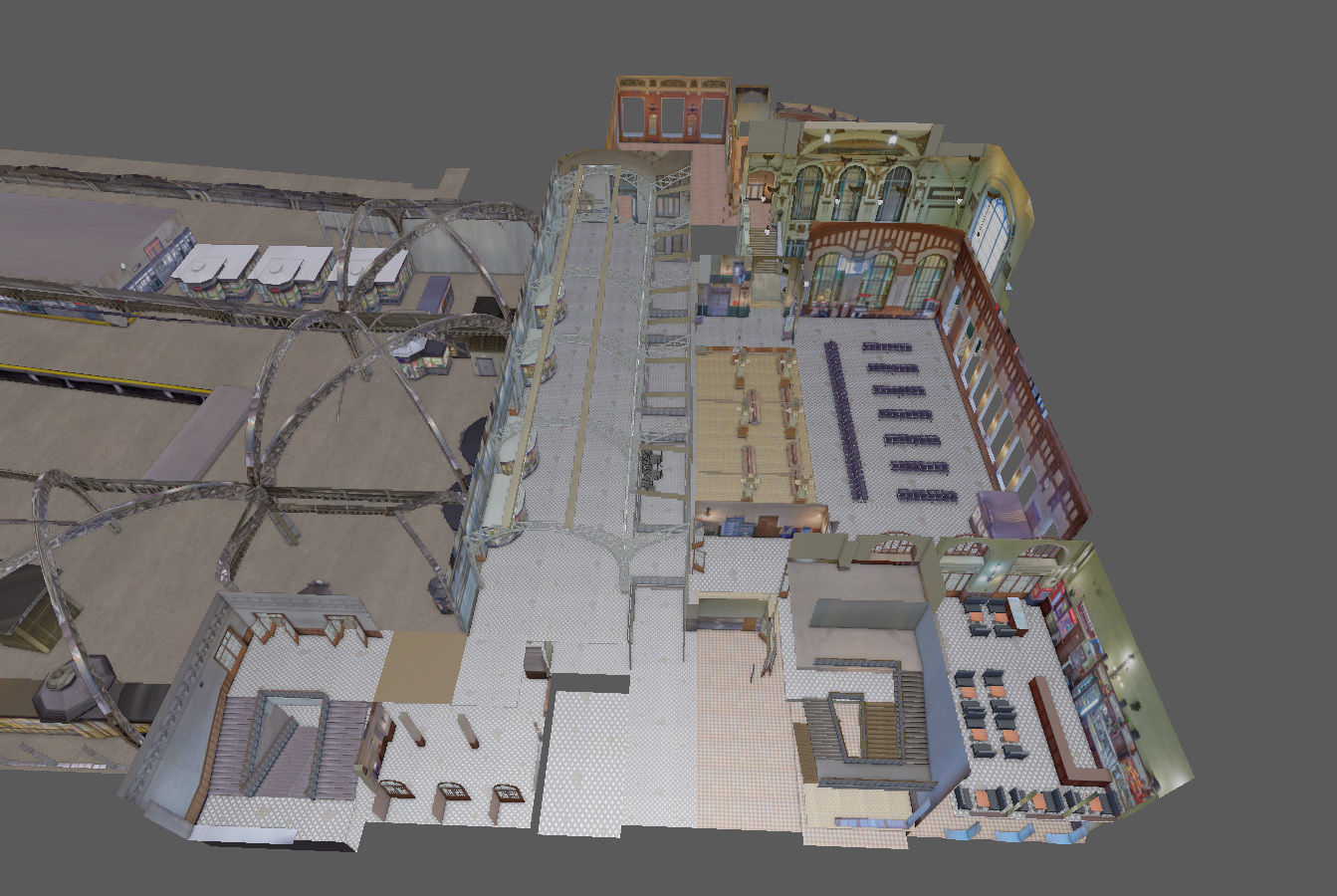 Vitebsk railway station in Sankt Peterburg 3D model_5