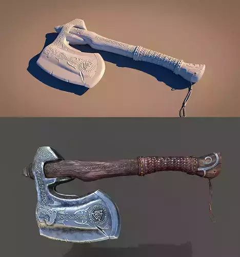 AxeModel two different axes on table