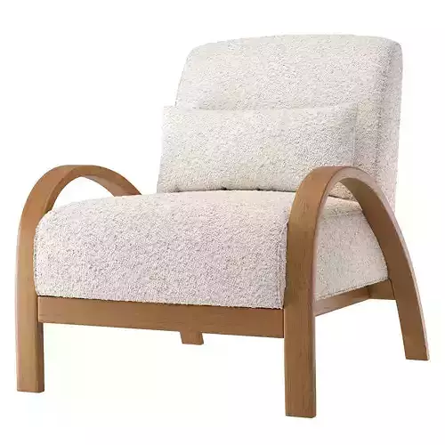 Boucle Bentwood Armchair
