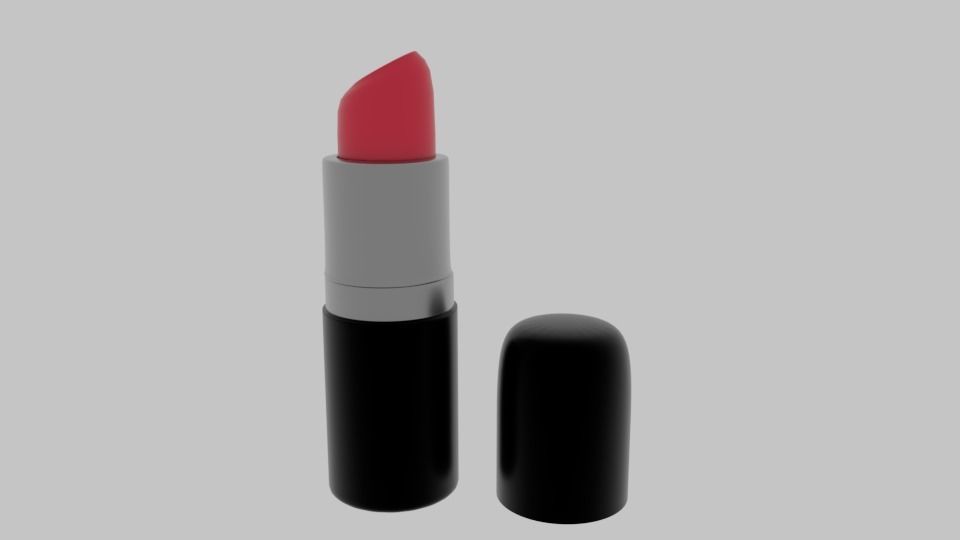 Lipstick bottle 3D model_1