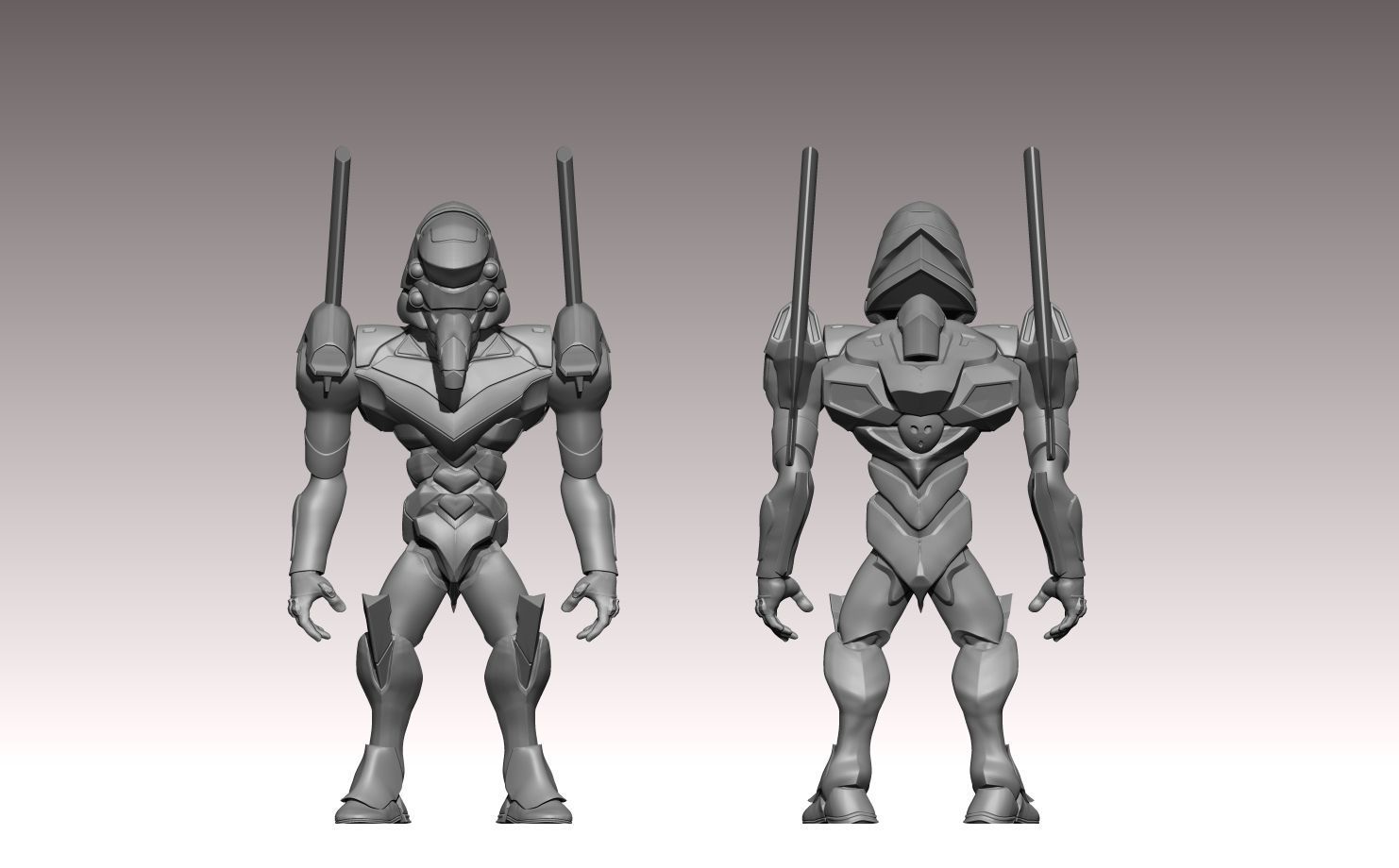 evangelion 02 3D print model_3