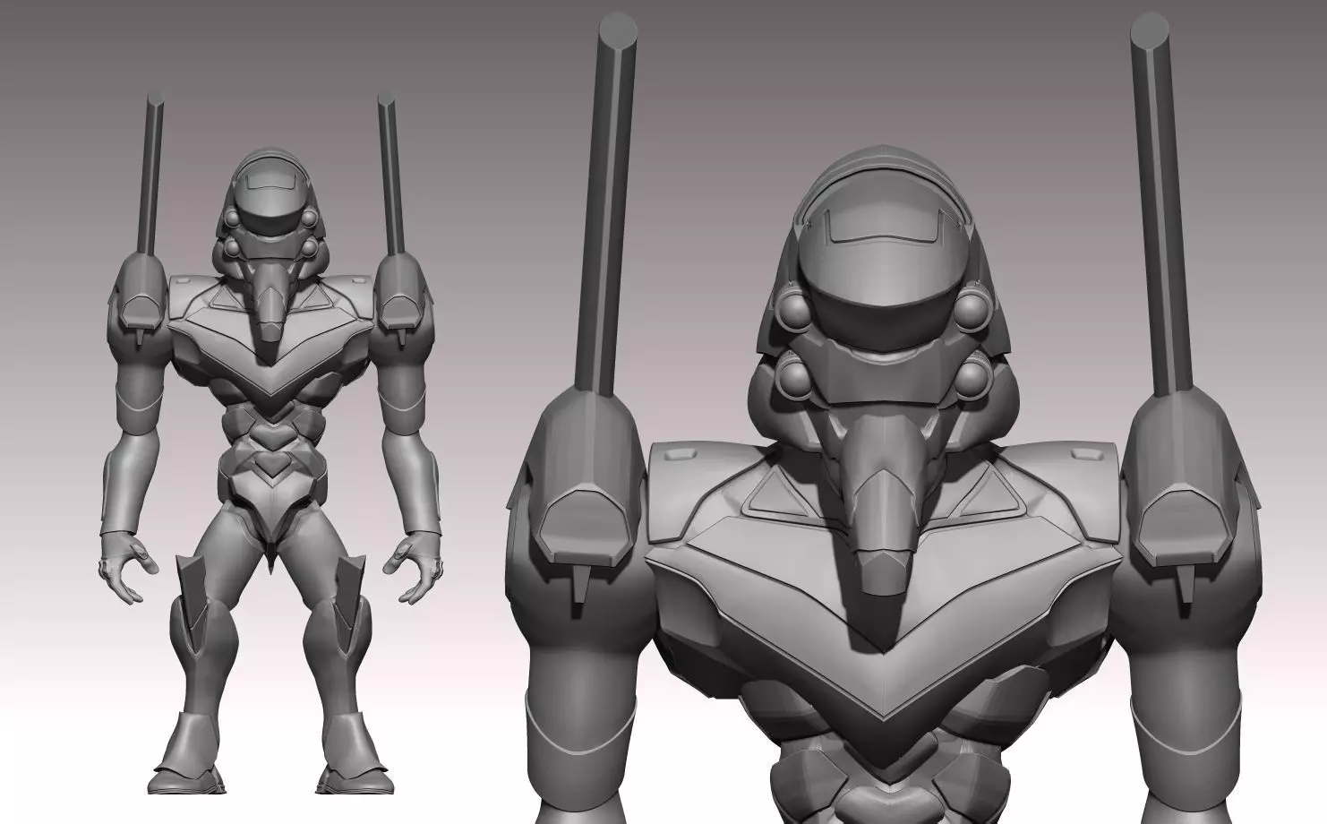 evangelion 02 3D print model_0