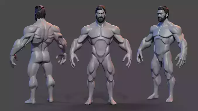 Bulky Stylized BaseMesh 