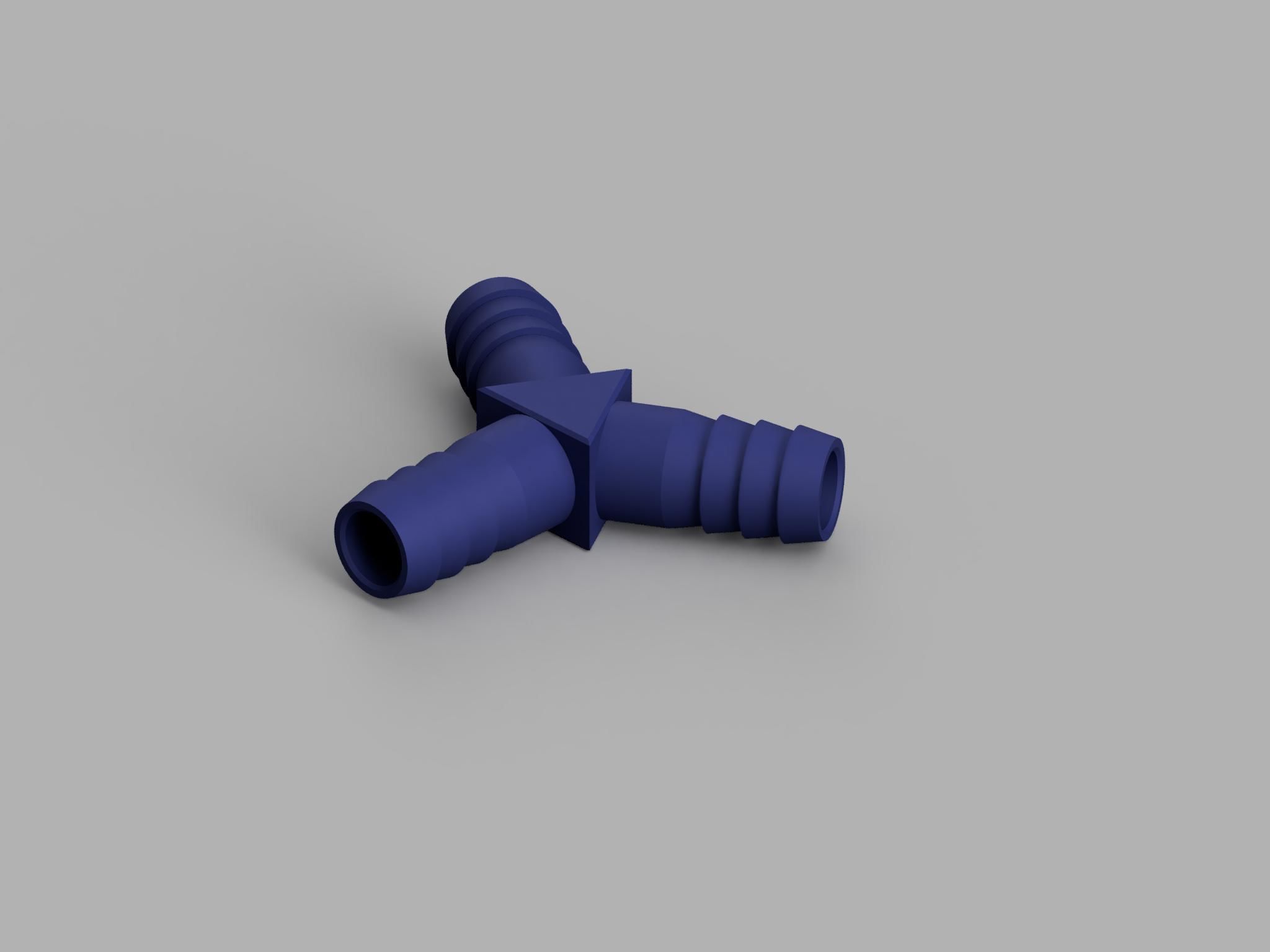 3 Ways Hose Adapter 3D print model_1