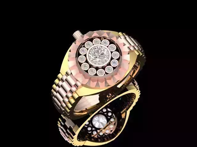 Rings gold and diamond ring