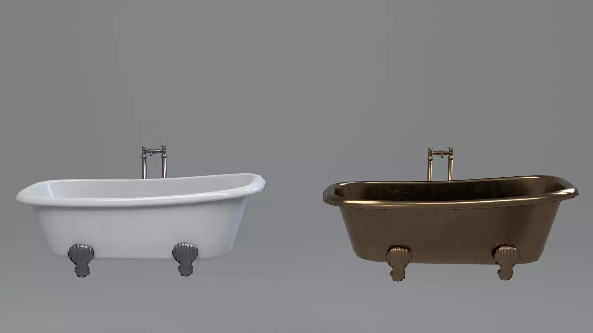 Low Poly Bath Tub Low-poly 3D model