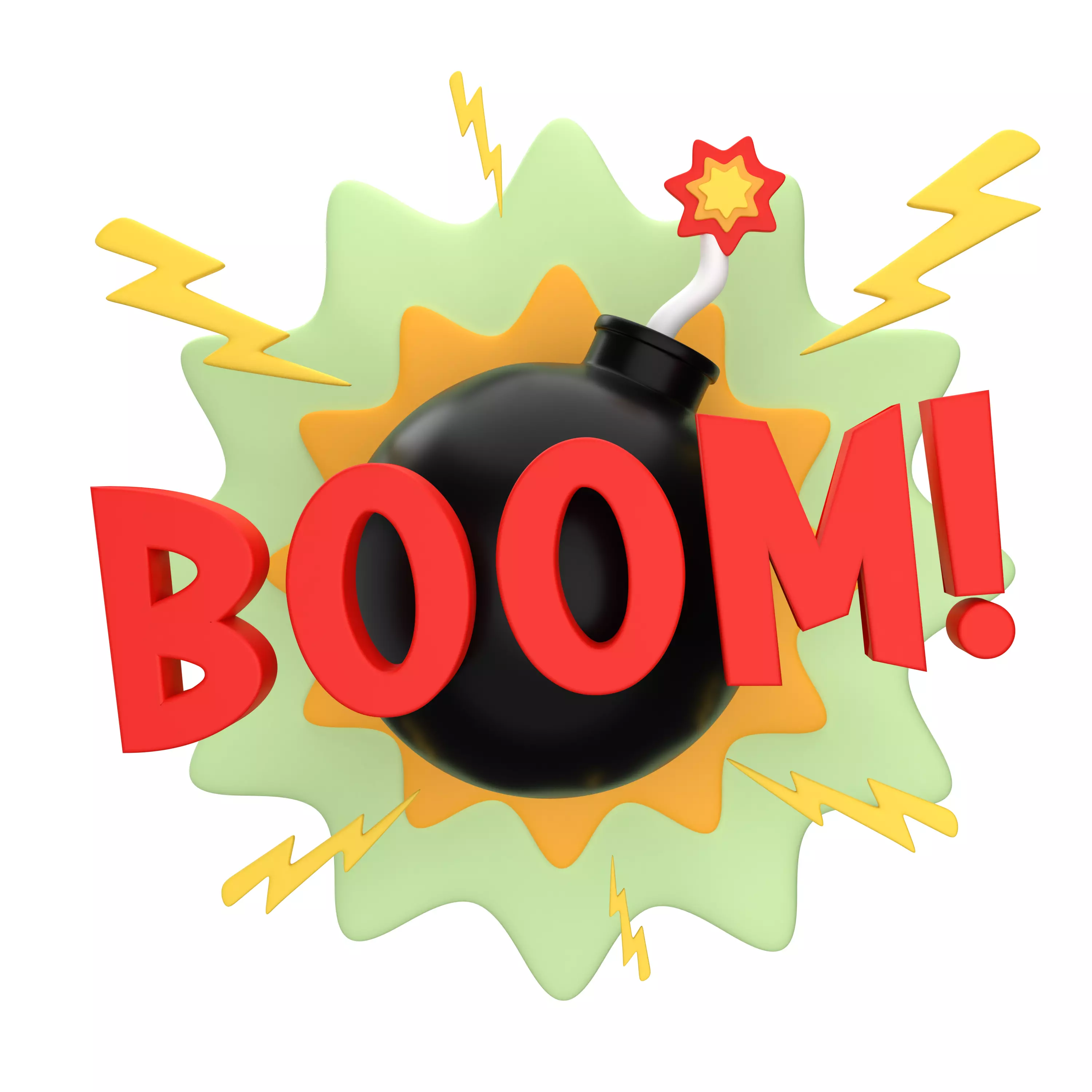 Bomb model and background 3D model_0