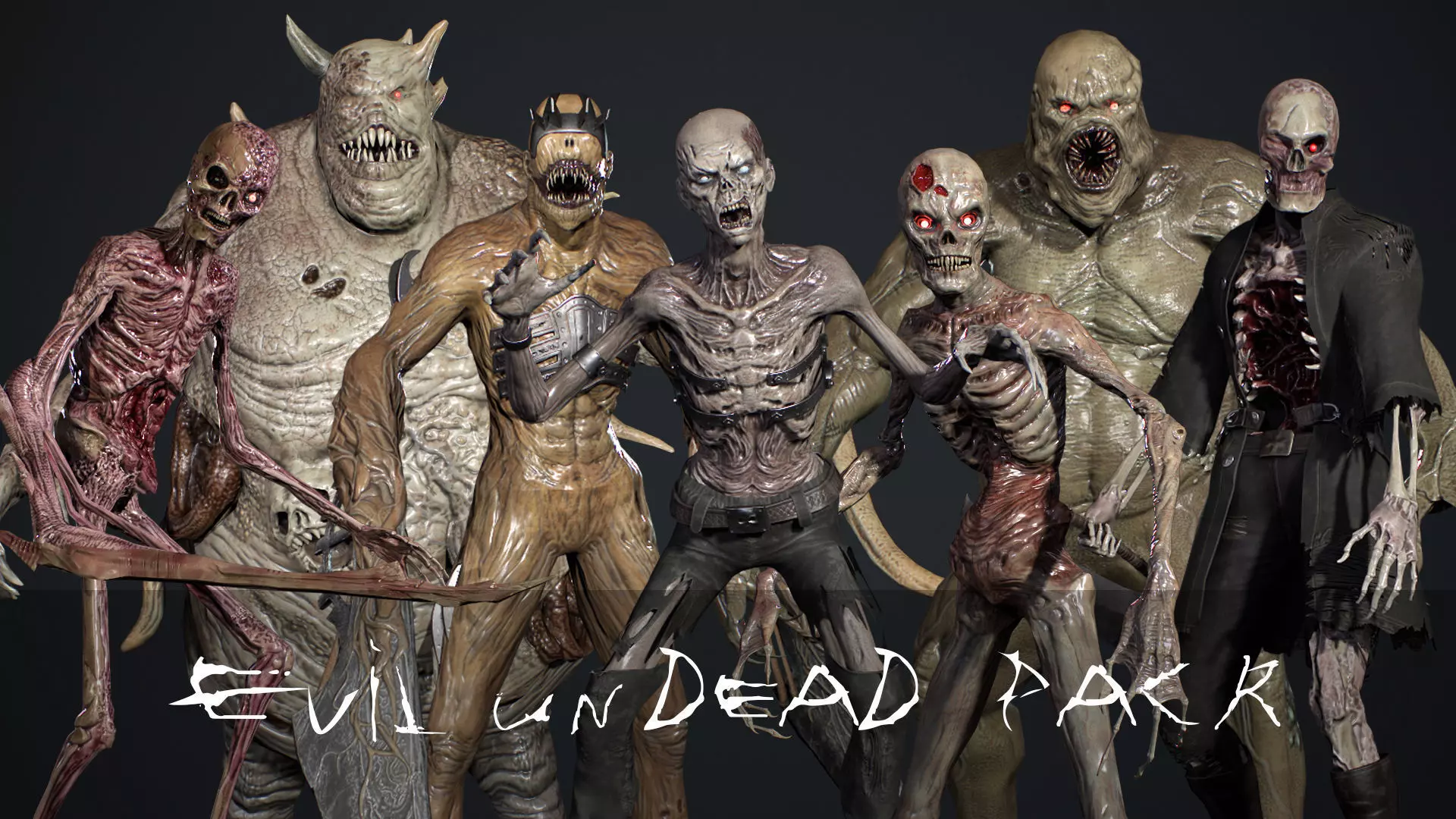 Evil Undead Pack 3D Model Collection_0
