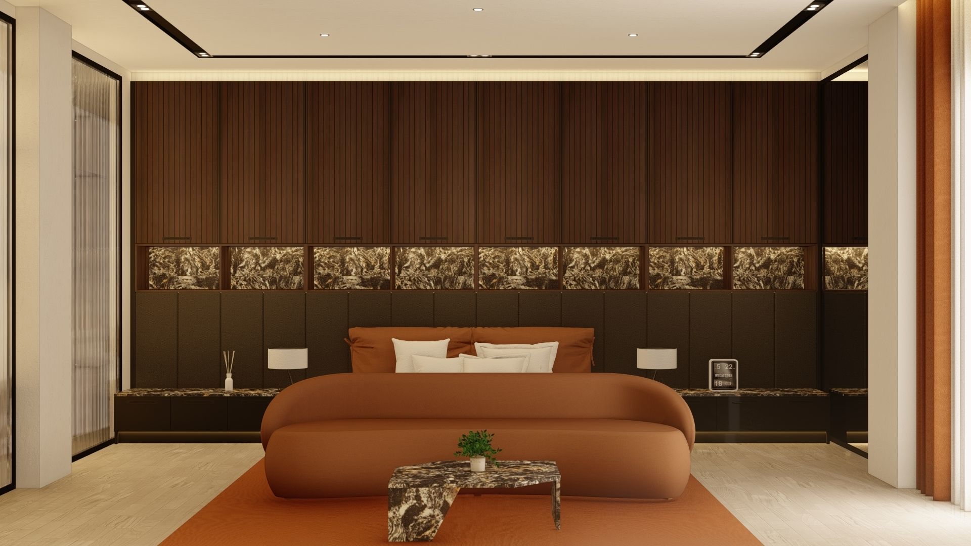 Image showcasing Premium Apartment Bedroom 3D model | CGTrader