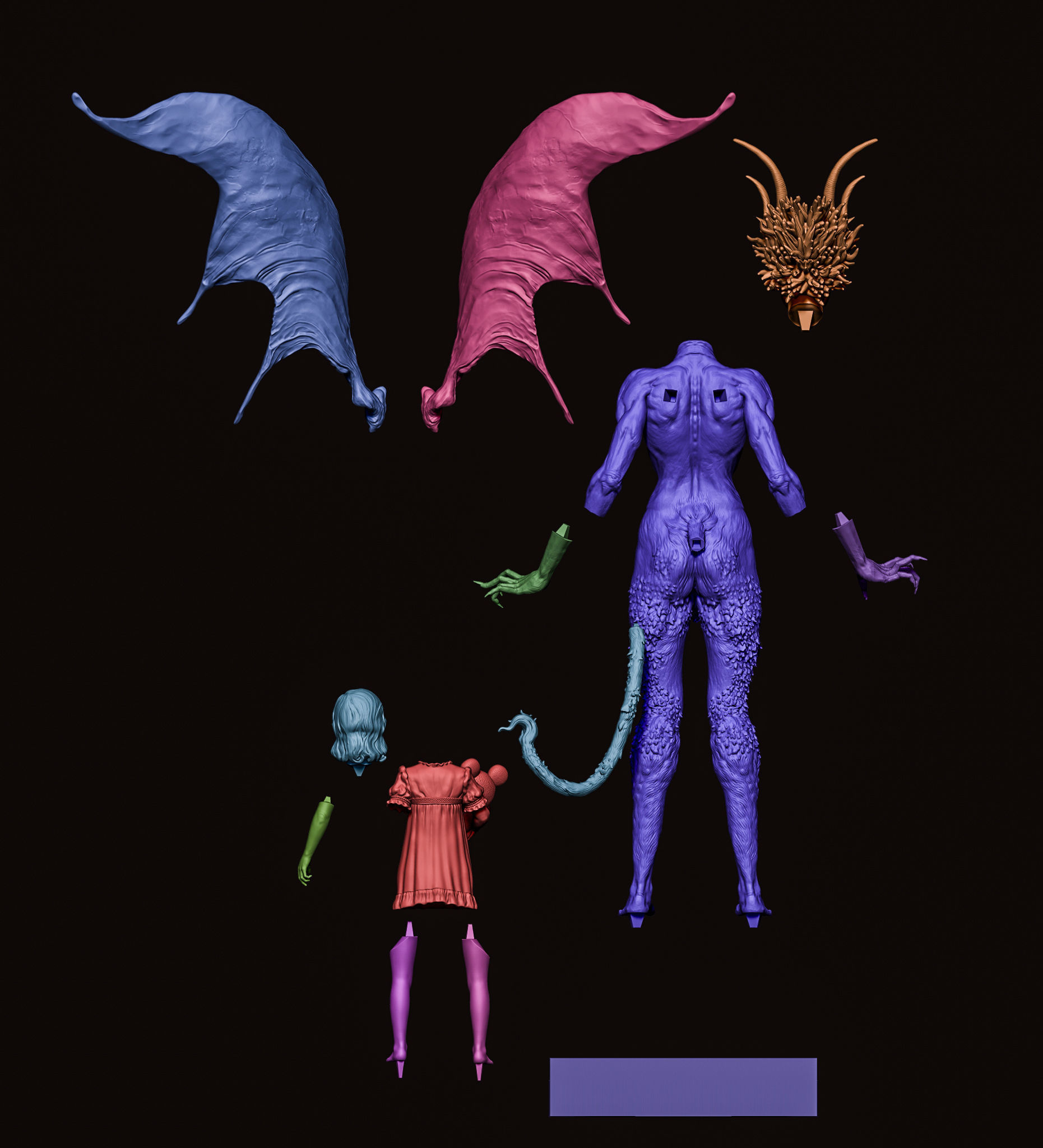 Demon of Night 3D print model_12