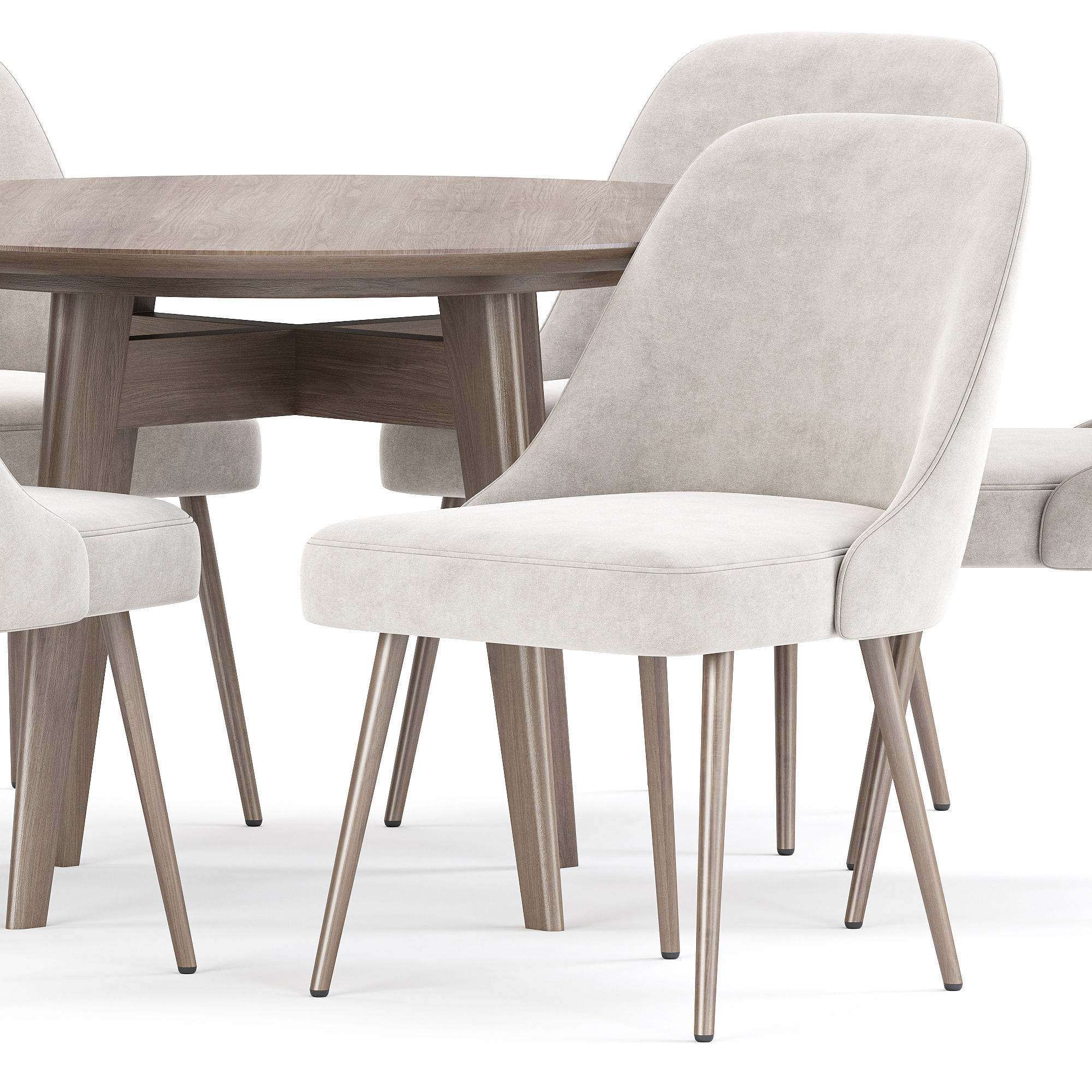 dining set 75 3D model_1