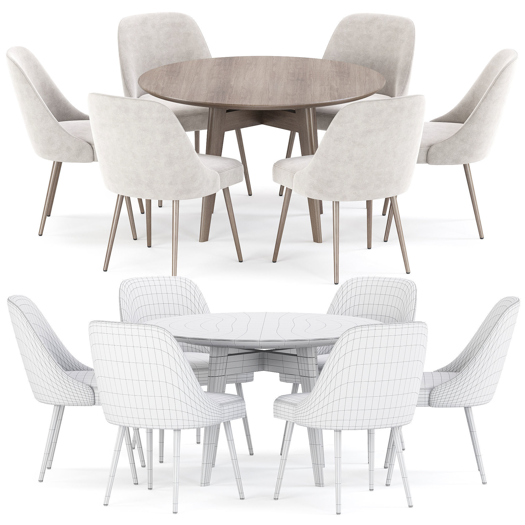 dining set 75 3D model_11