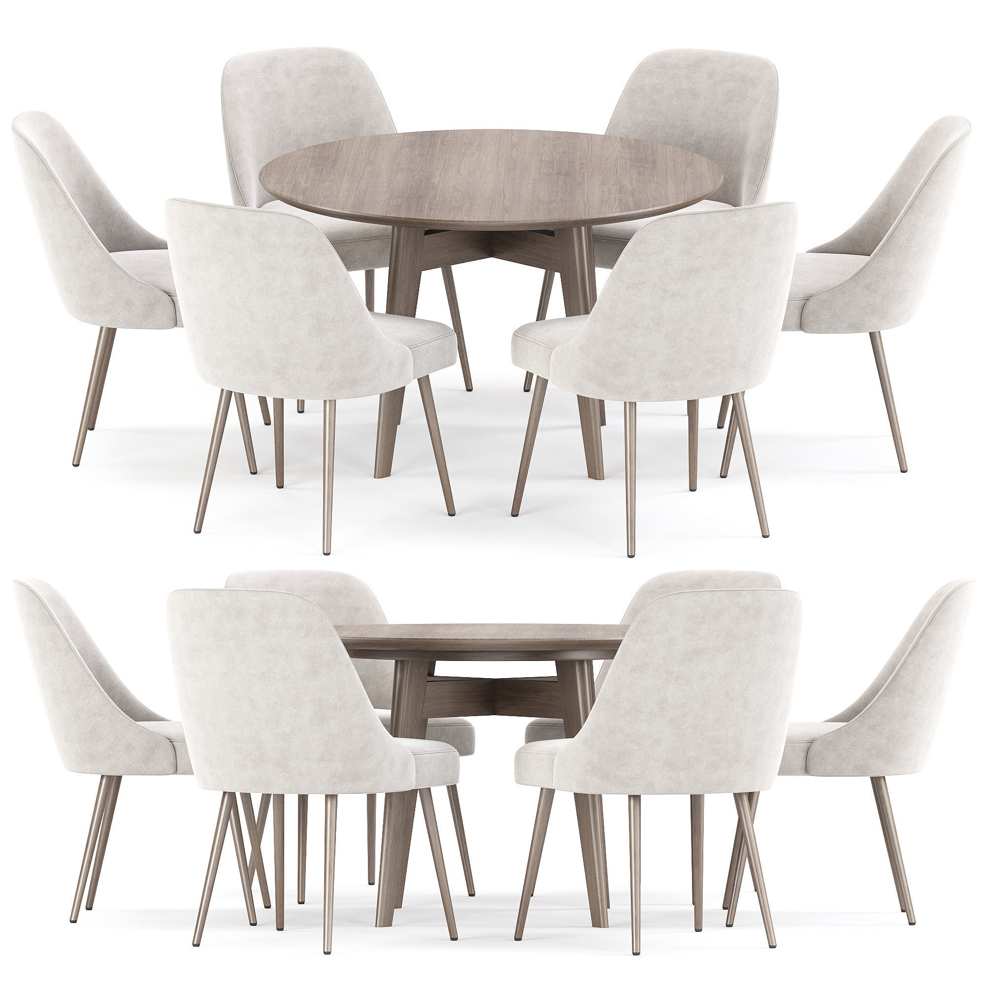 dining set 75 3D model_5