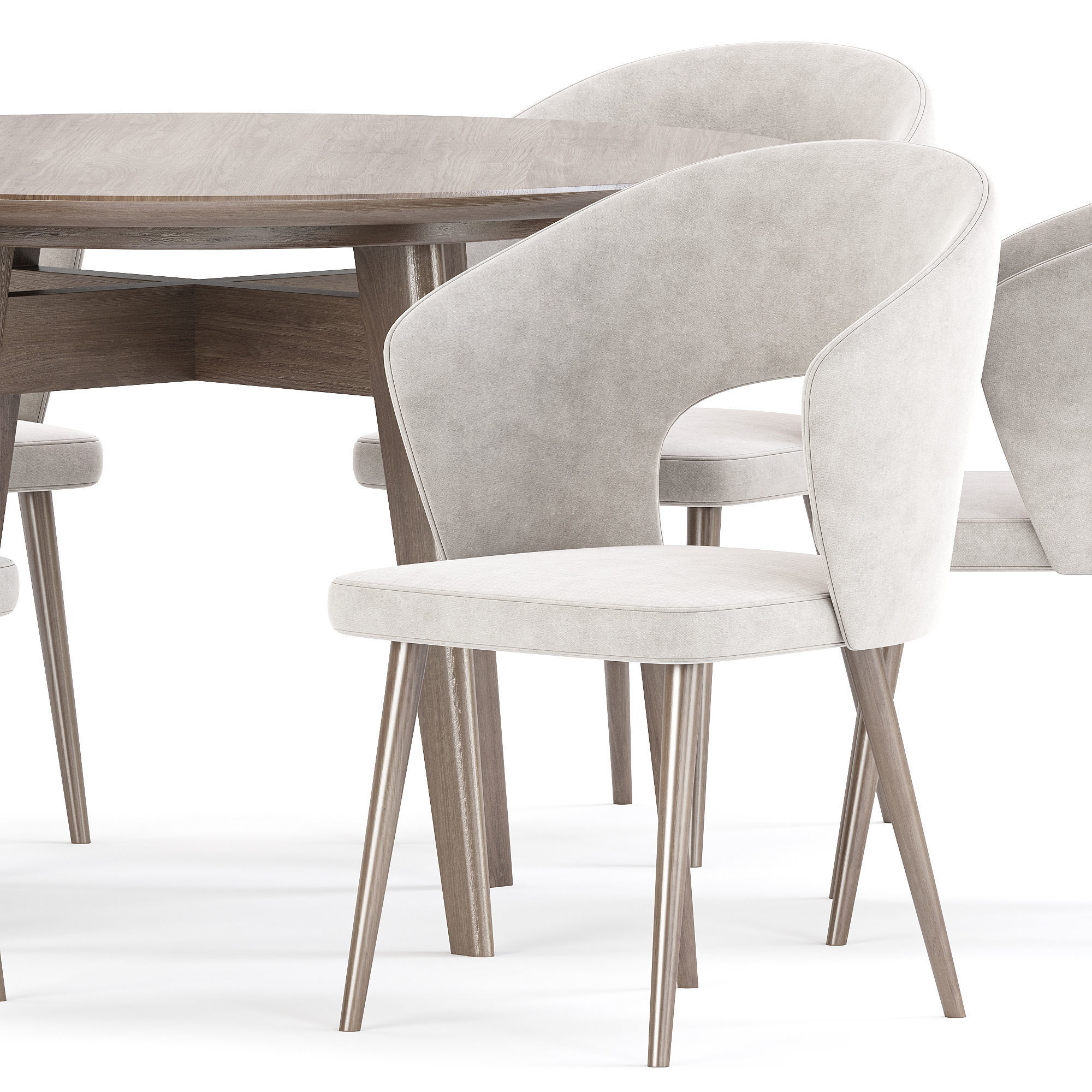 dining set 76 3D model_4