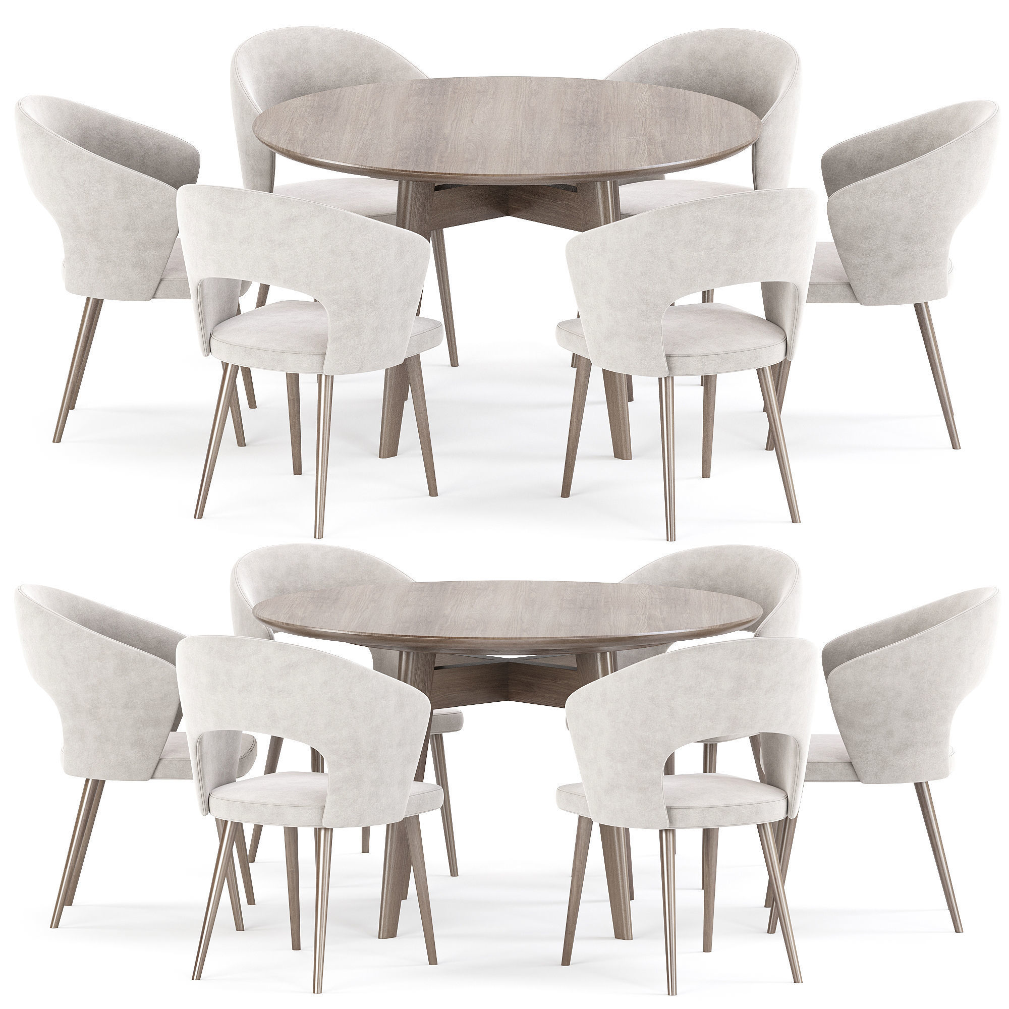 dining set 76 3D model_1