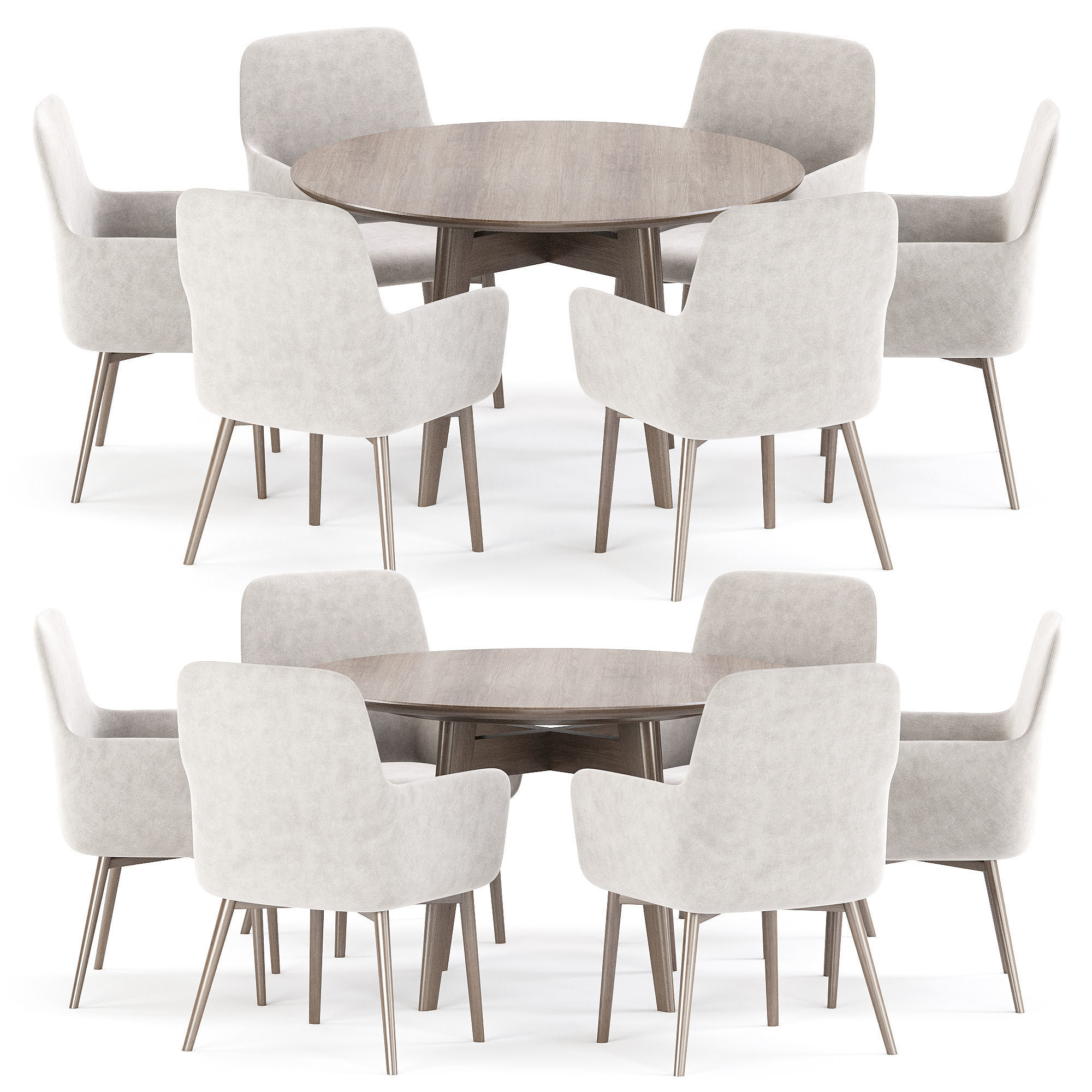 dining set 78 3D model_4
