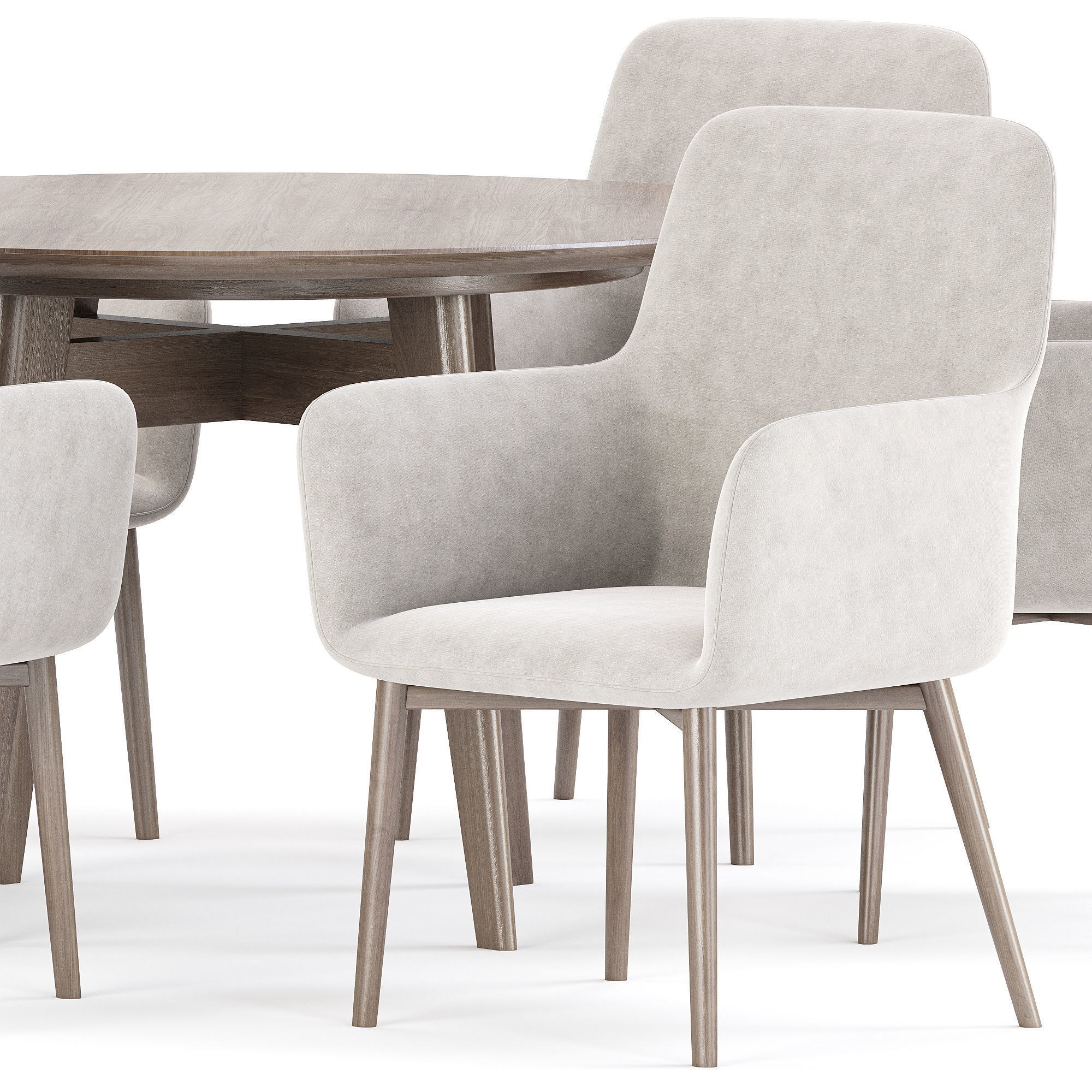 dining set 78 3D model_8