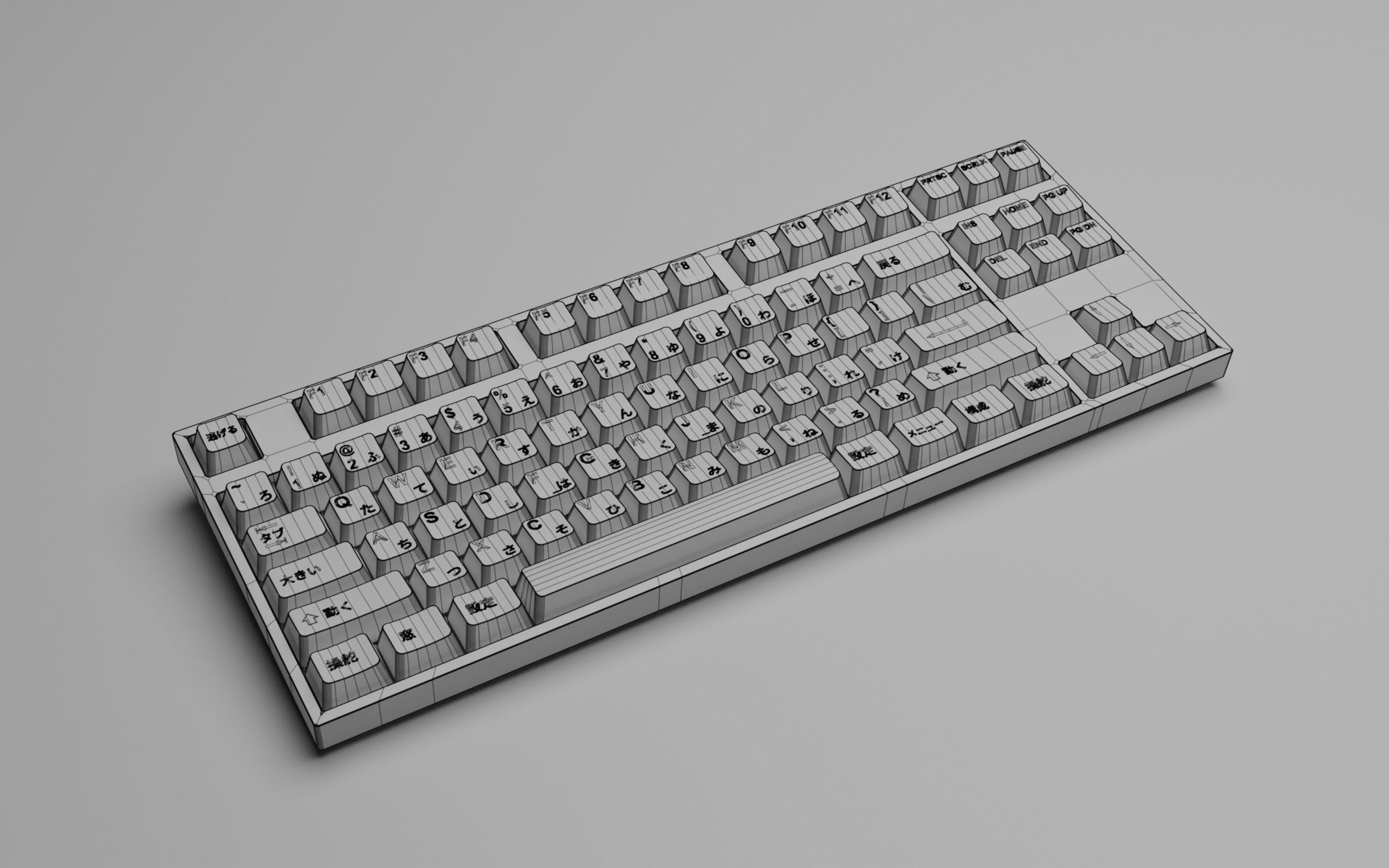 Free Mechanical Keyboard 3D Model Free 3D model_5