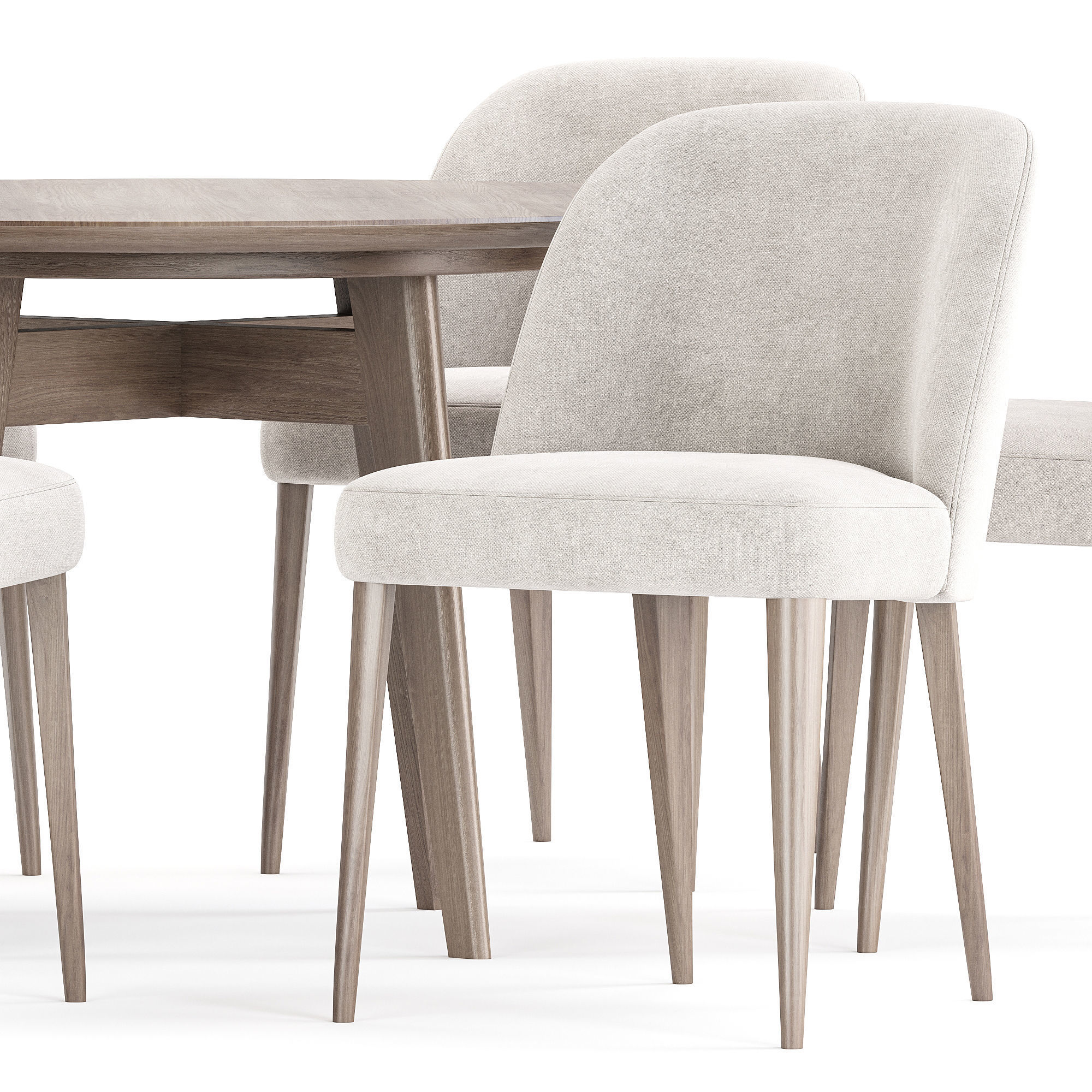 dining set 80 3D model_1