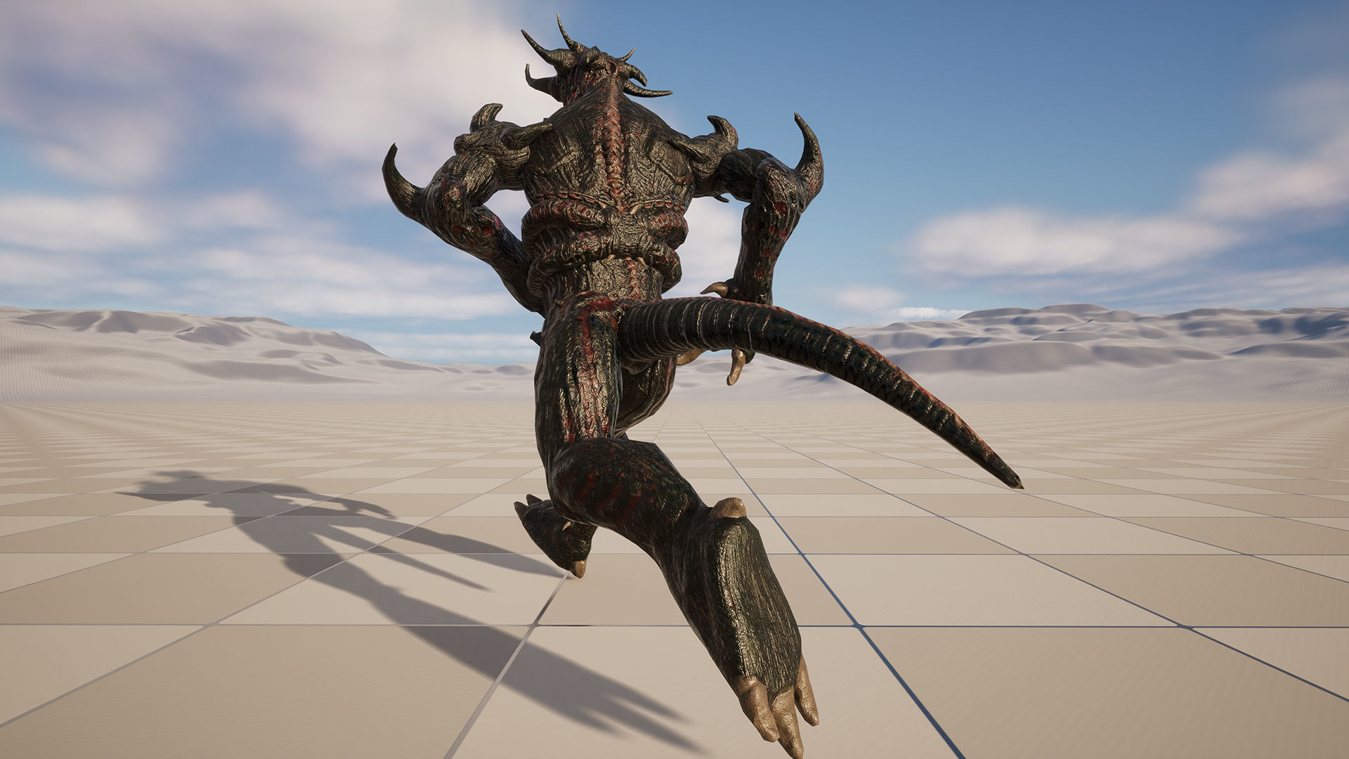 Infernal Demon Low-poly 3D model_21