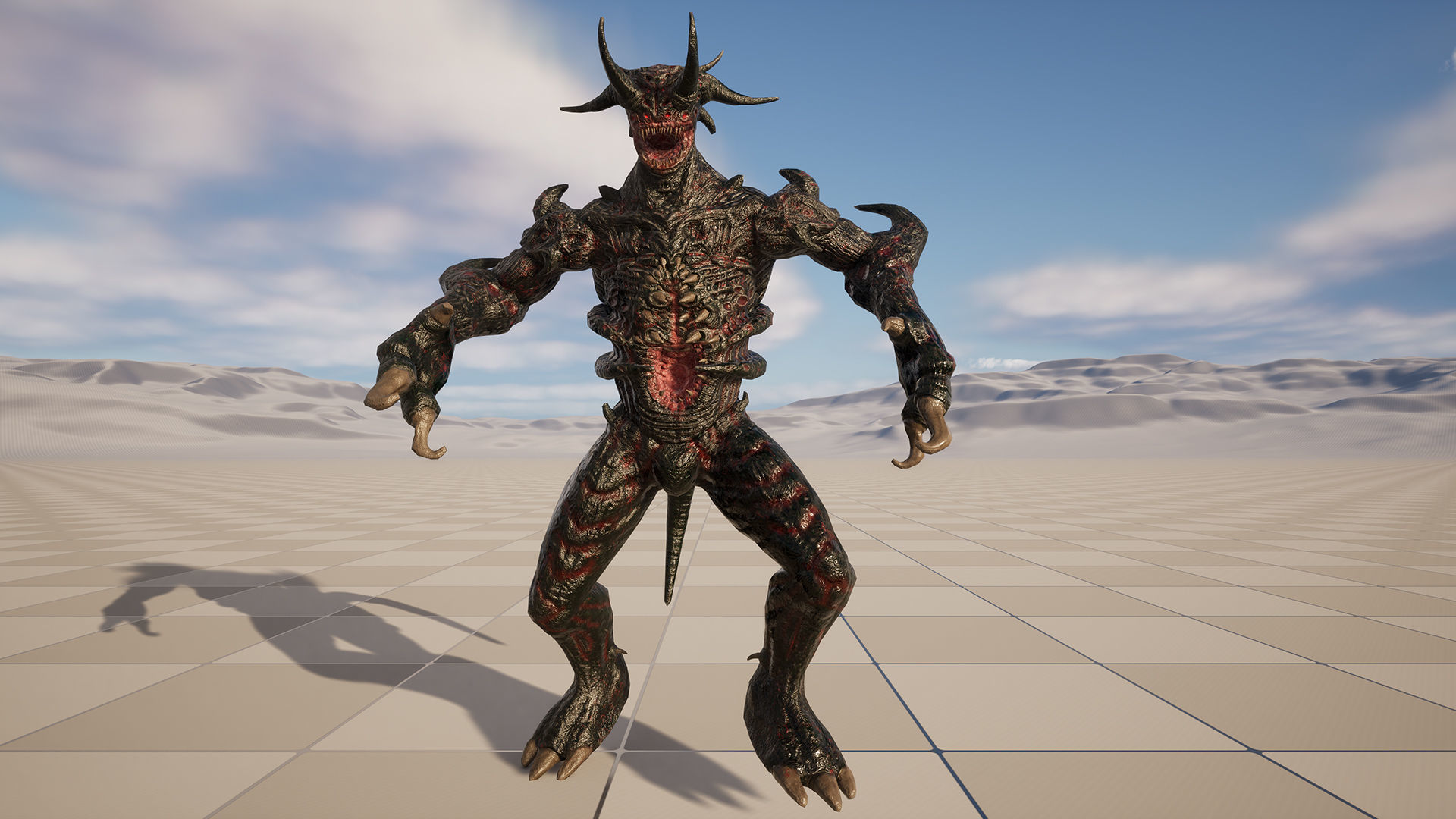 Infernal Demon Low-poly 3D model_20