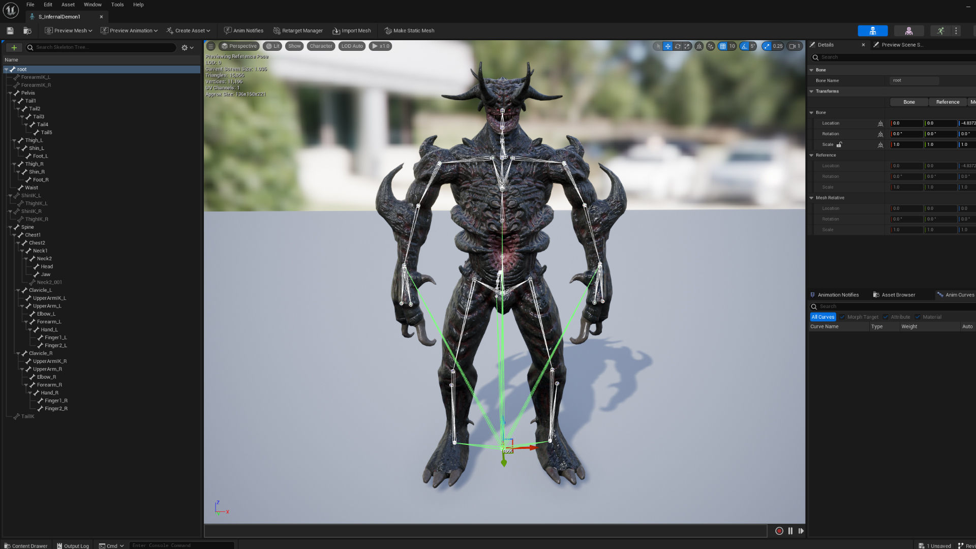 Infernal Demon Low-poly 3D model_16