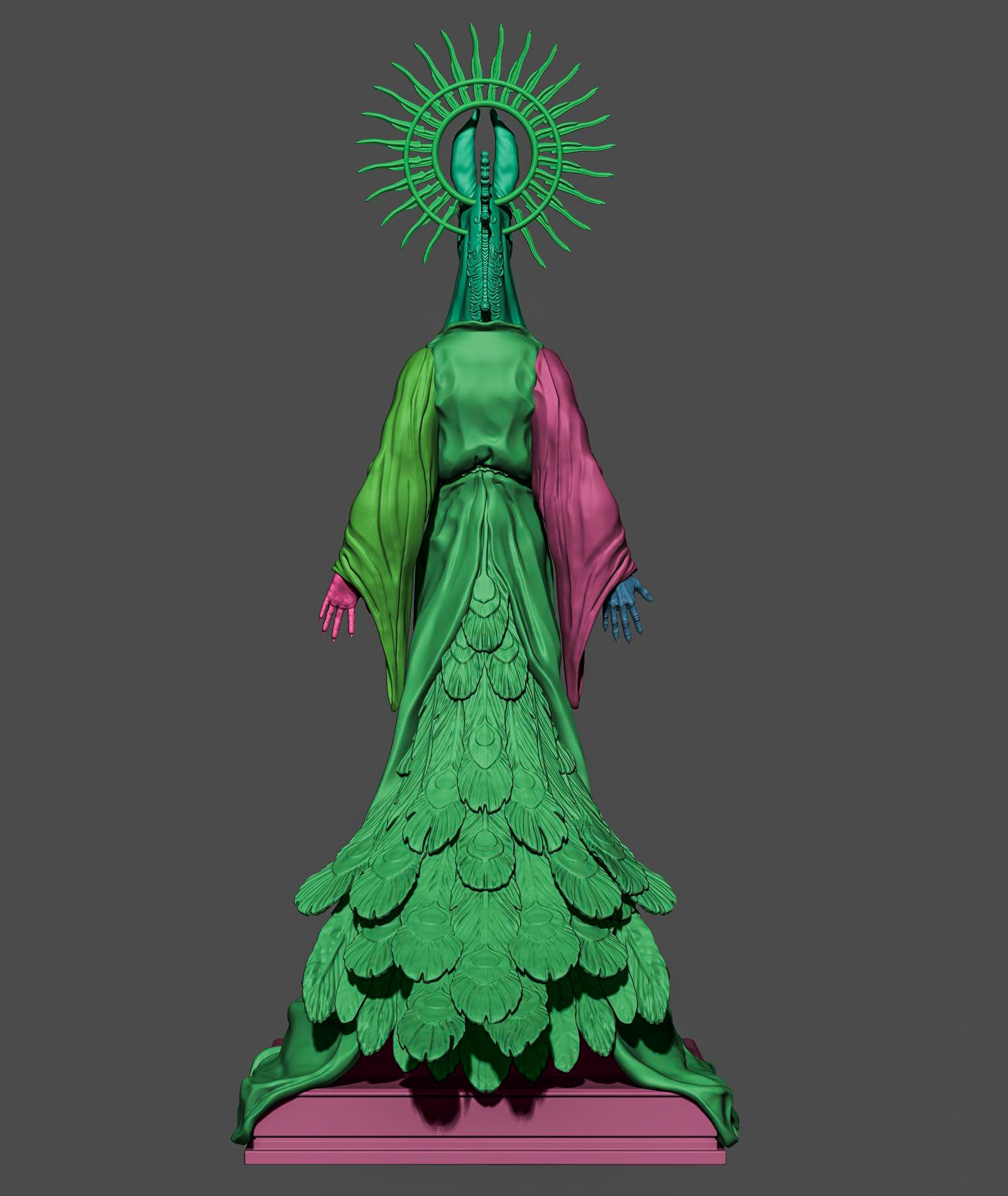 Adramelech demon 3D print model_7