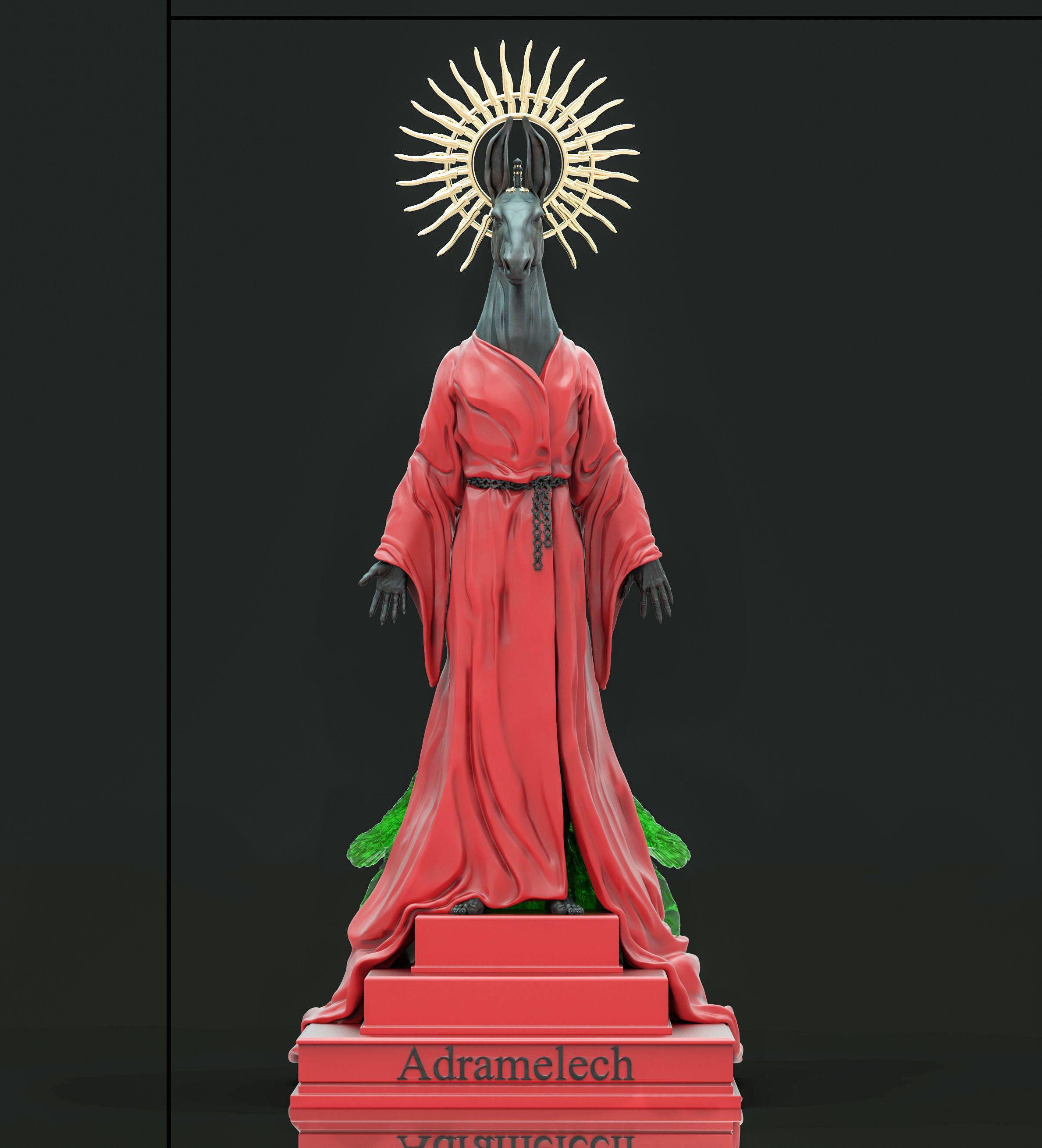 Adramelech demon 3D print model_3