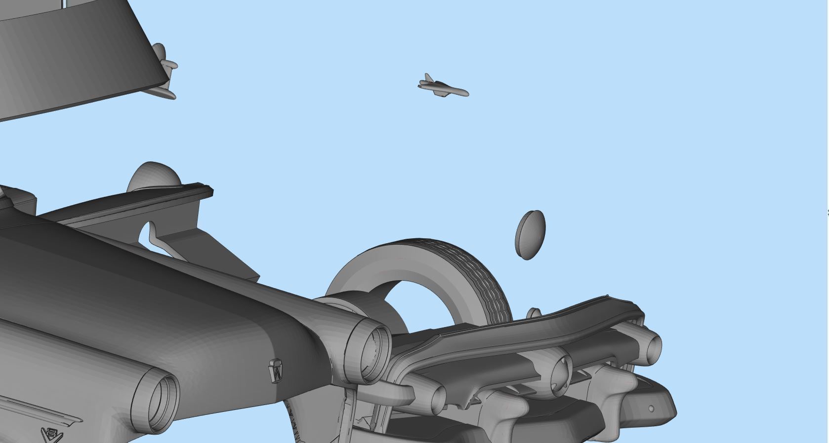 Classic american car Crestline Sunliner STL printable 3D print model_6