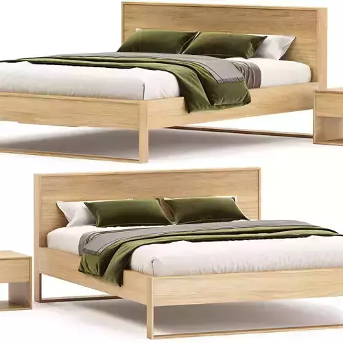 HOYNE OAK BED KING