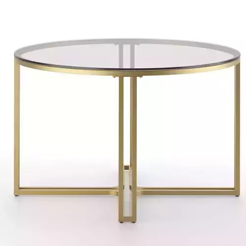MoDRN Glam Marni Glass Dining Table 3D model