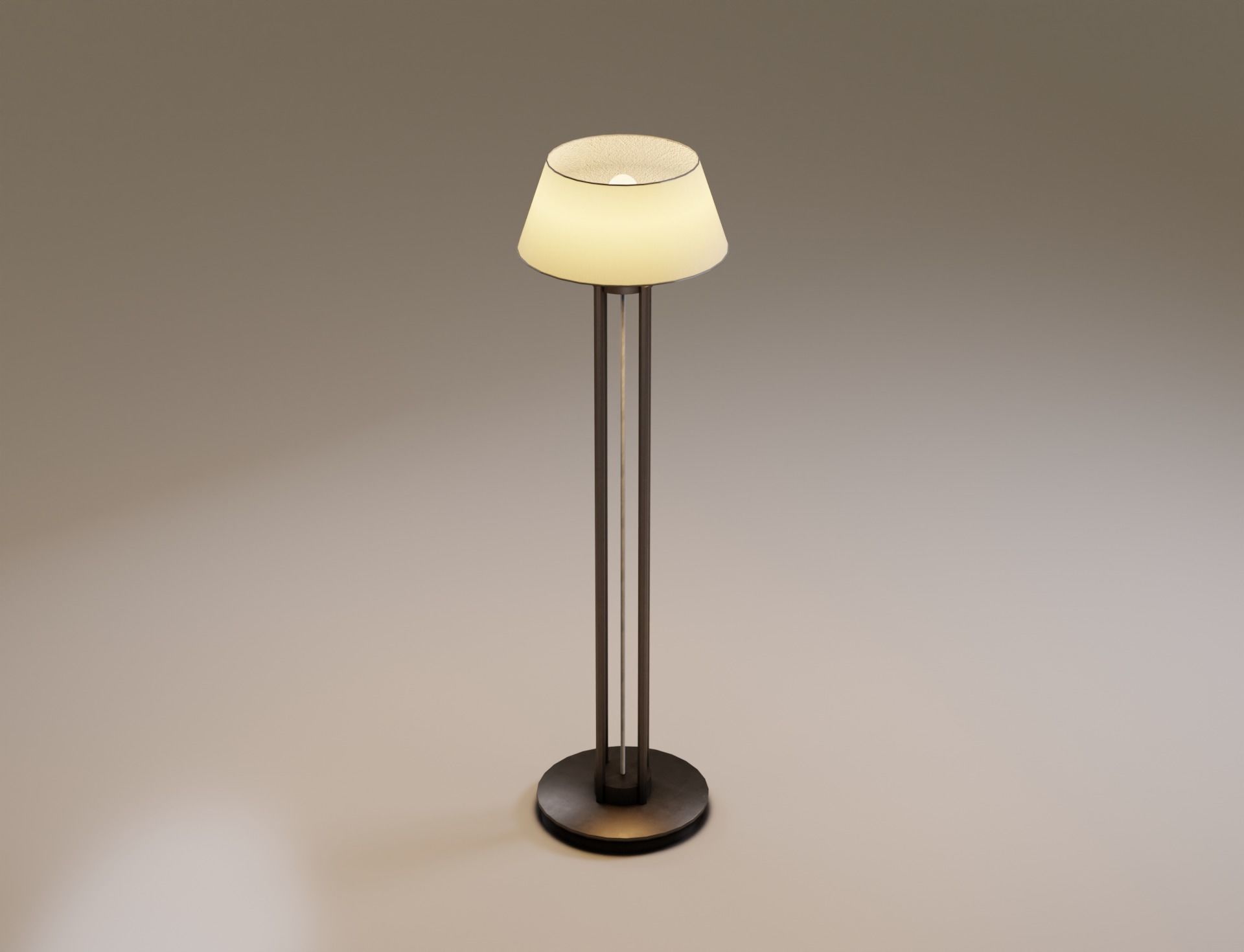 Low-Poly 2 Floor Lamps Low-poly 3D model_4