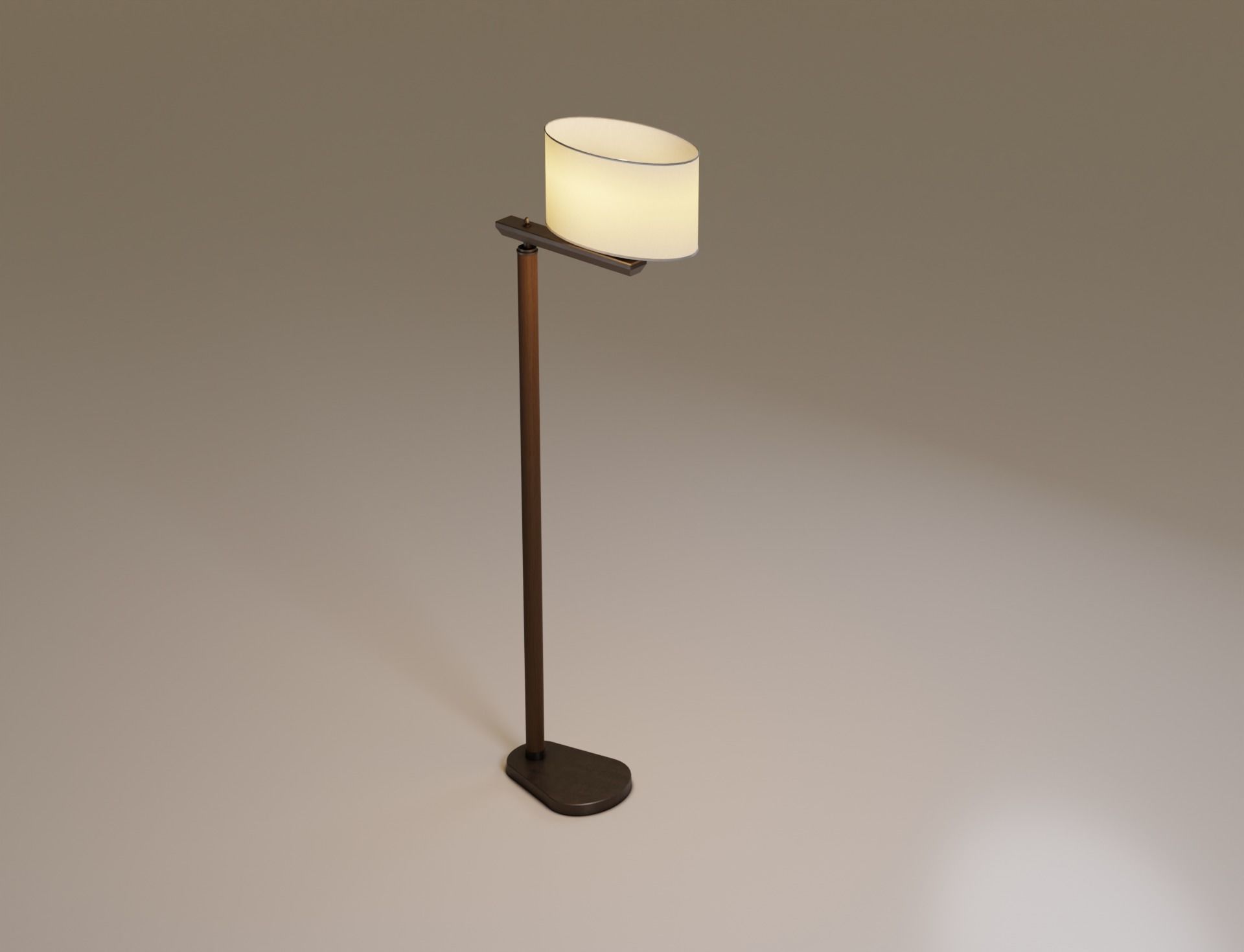 Low-Poly 2 Floor Lamps Low-poly 3D model_12