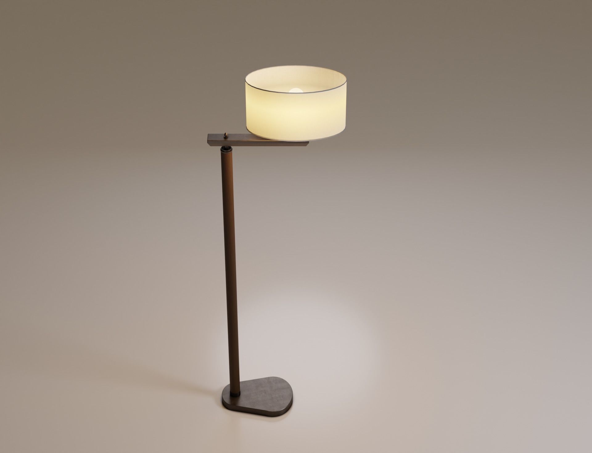 Low-Poly 2 Floor Lamps Low-poly 3D model_13